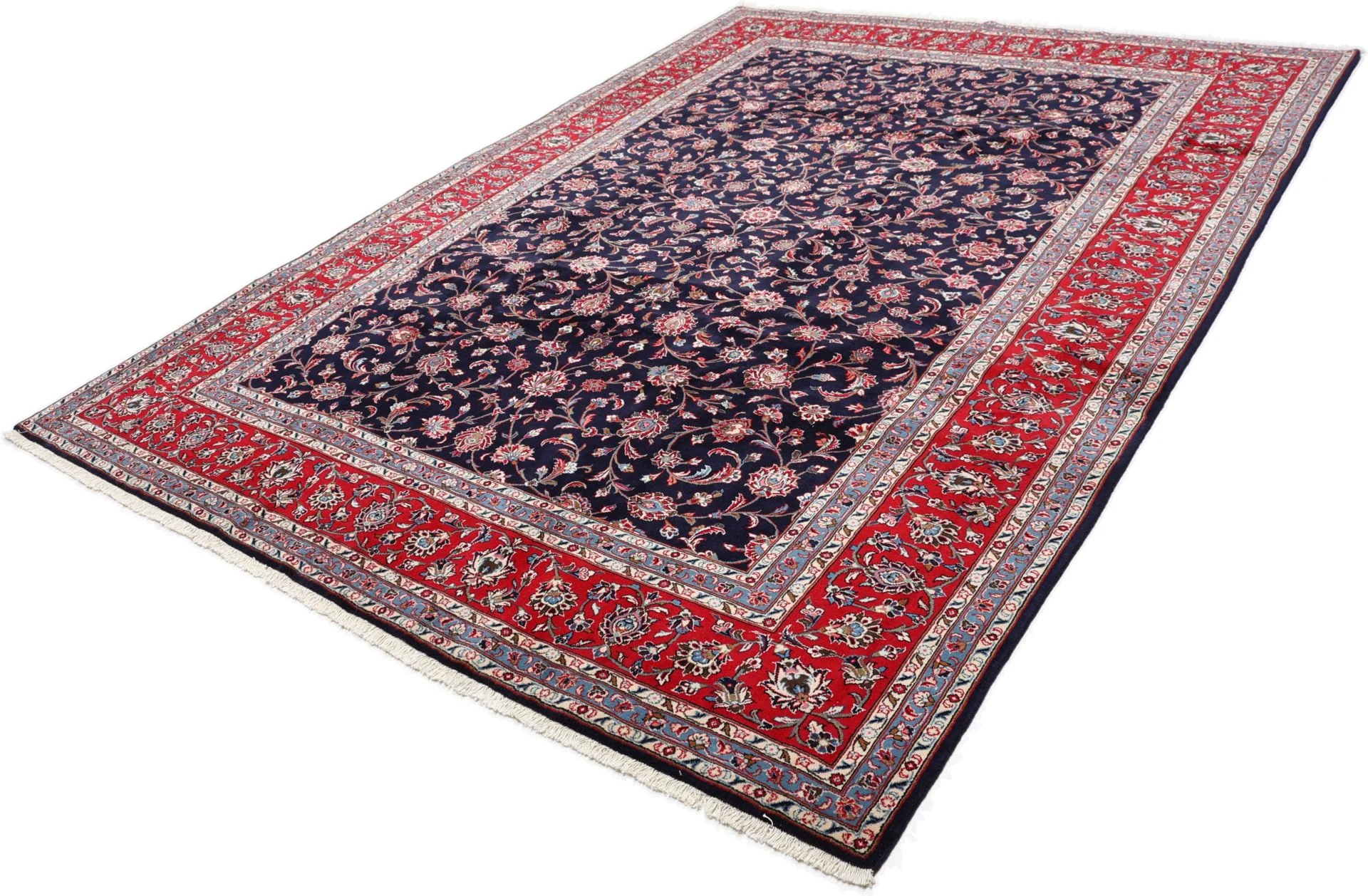 Hand-Knotted Kashan Persian Rug, 251 × 340 cm, Wool - Image 3