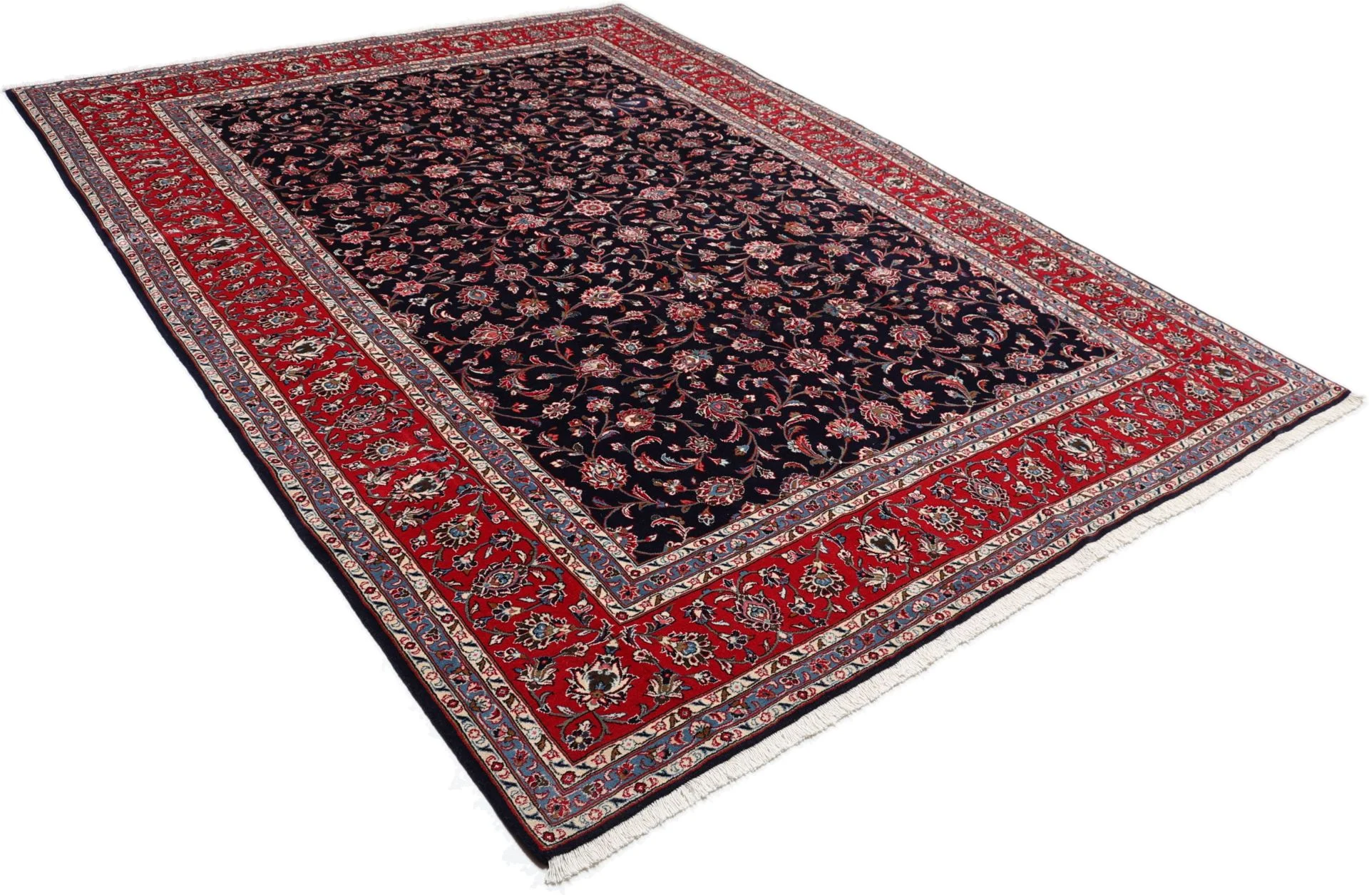 Hand-Knotted Kashan Persian Rug, 251 × 340 cm, Wool - Image 4