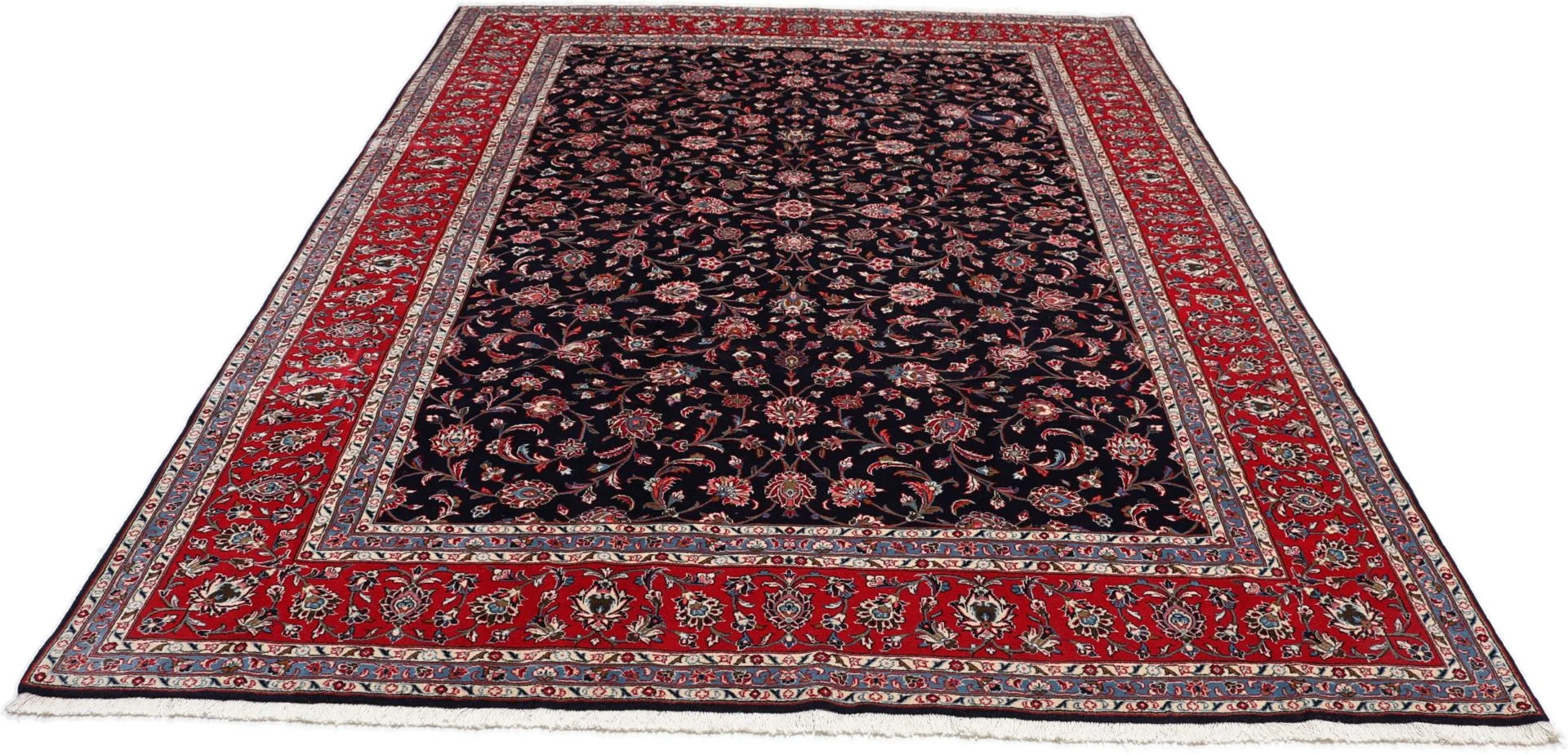 Hand-Knotted Kashan Persian Rug, 251 × 340 cm, Wool - Image 7