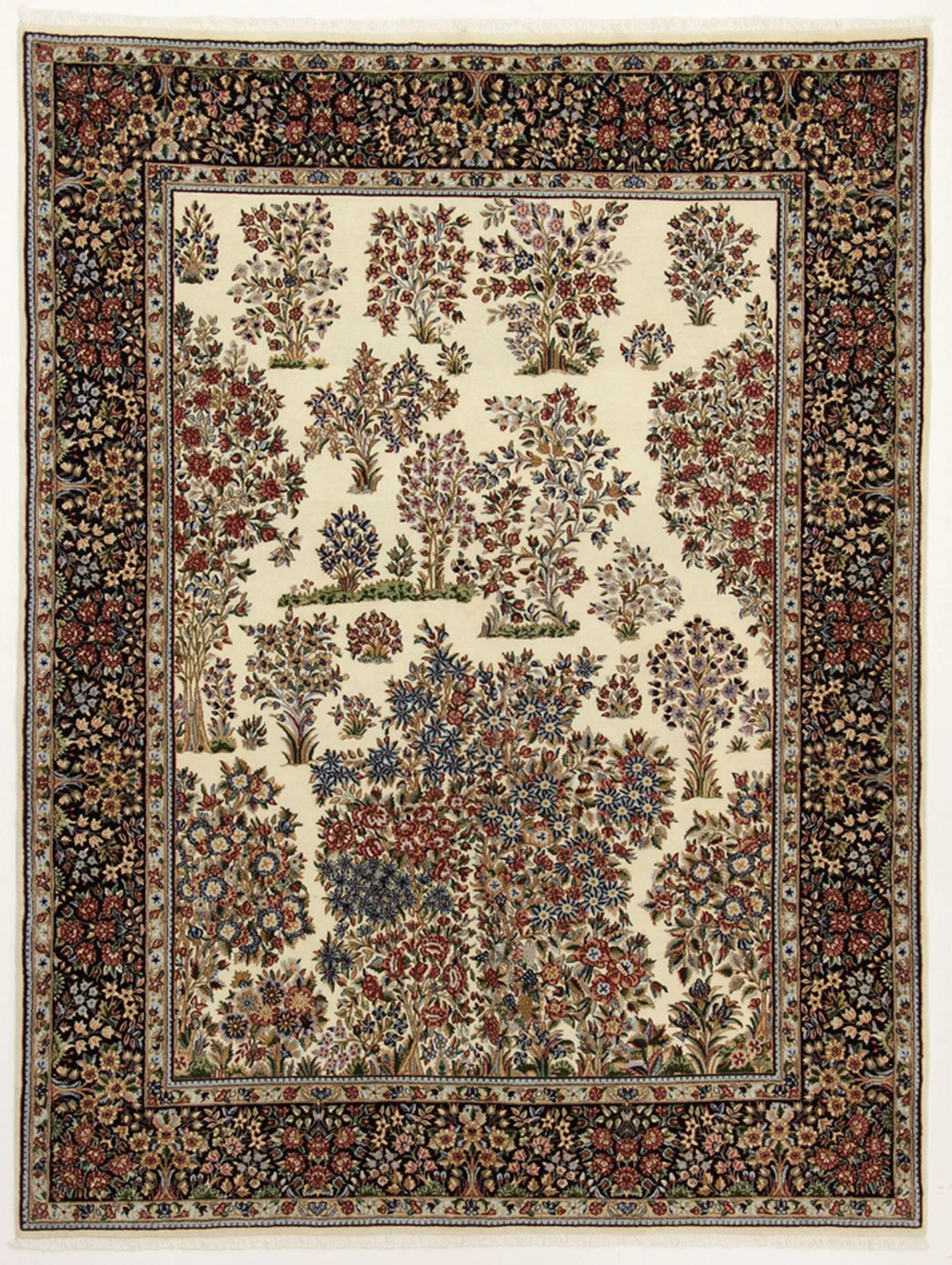 Hand-Knotted Kerman Persian Rug, 182 × 240 cm, Wool