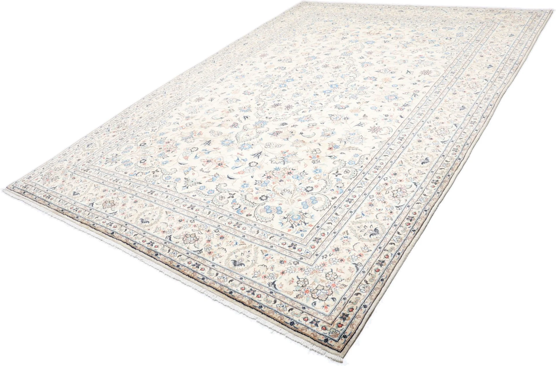 Hand-Knotted Kashan Persian Rug, 255 × 355 cm, Wool - Image 3