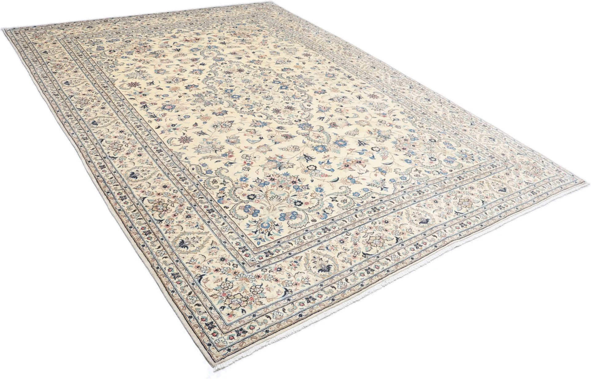Hand-Knotted Kashan Persian Rug, 255 × 355 cm, Wool - Image 4