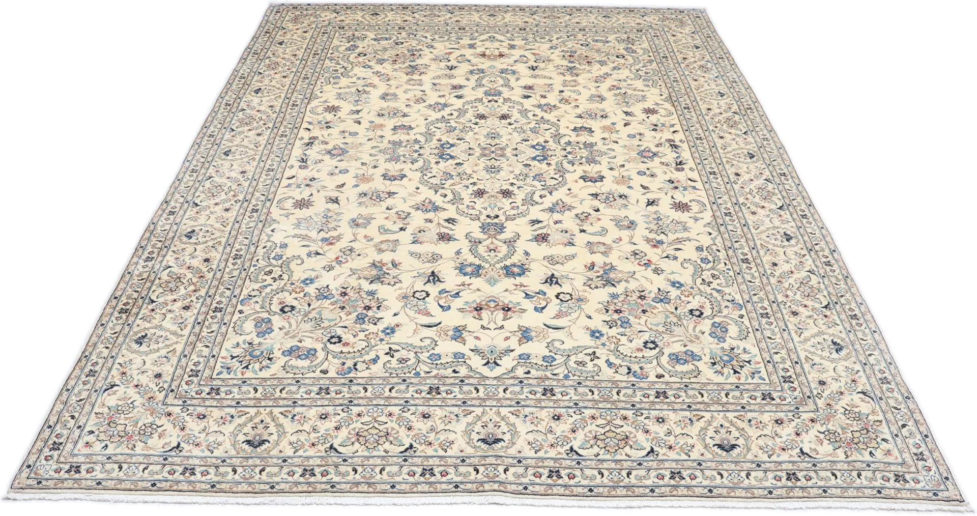 Hand-Knotted Kashan Persian Rug, 255 × 355 cm, Wool - Image 5