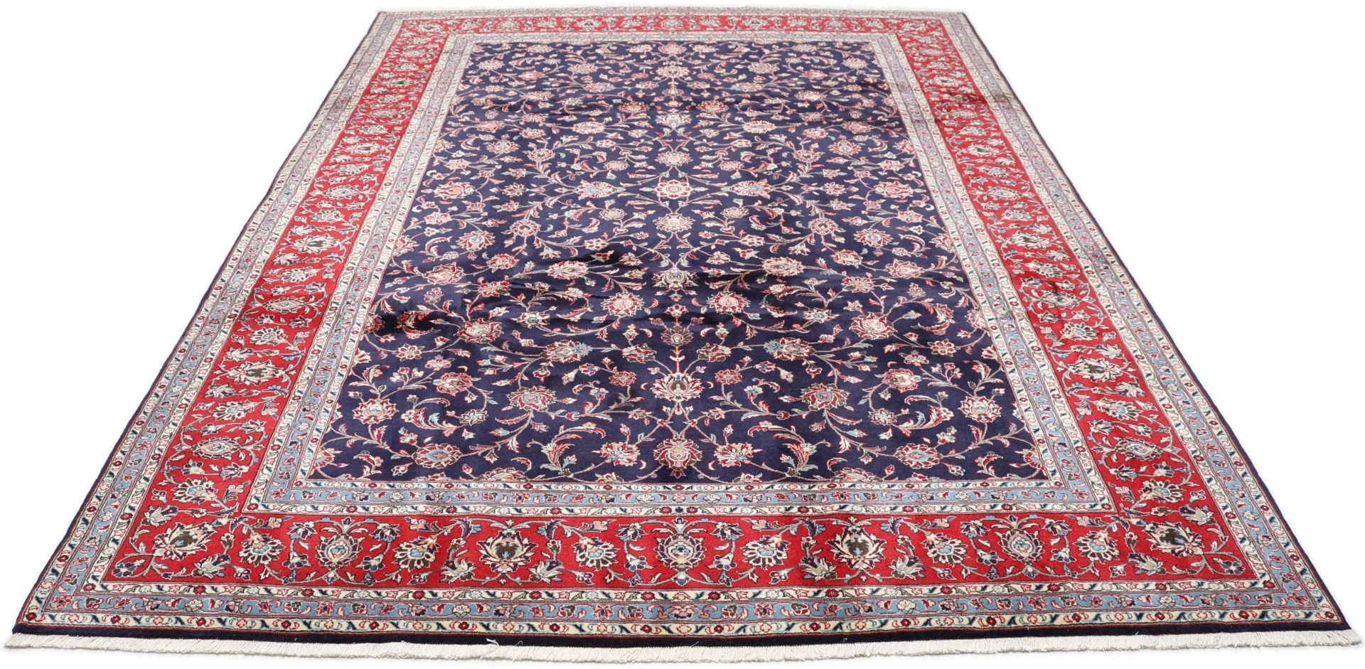 Alternative view of Hand-Knotted Kashan Persian Rug, 250 × 350 cm, Wool