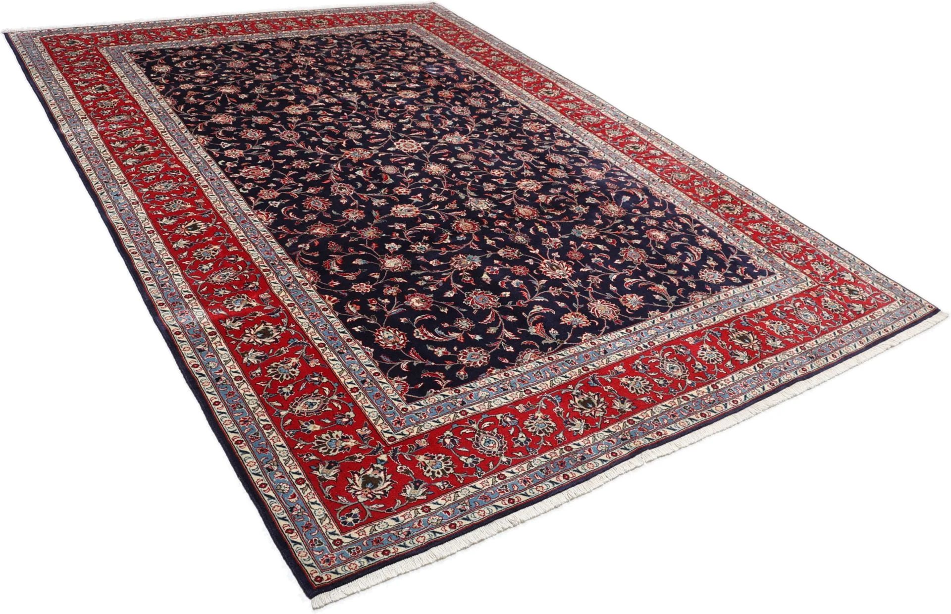 Hand-Knotted Kashan Persian Rug, 250 × 350 cm, Wool - Image 4
