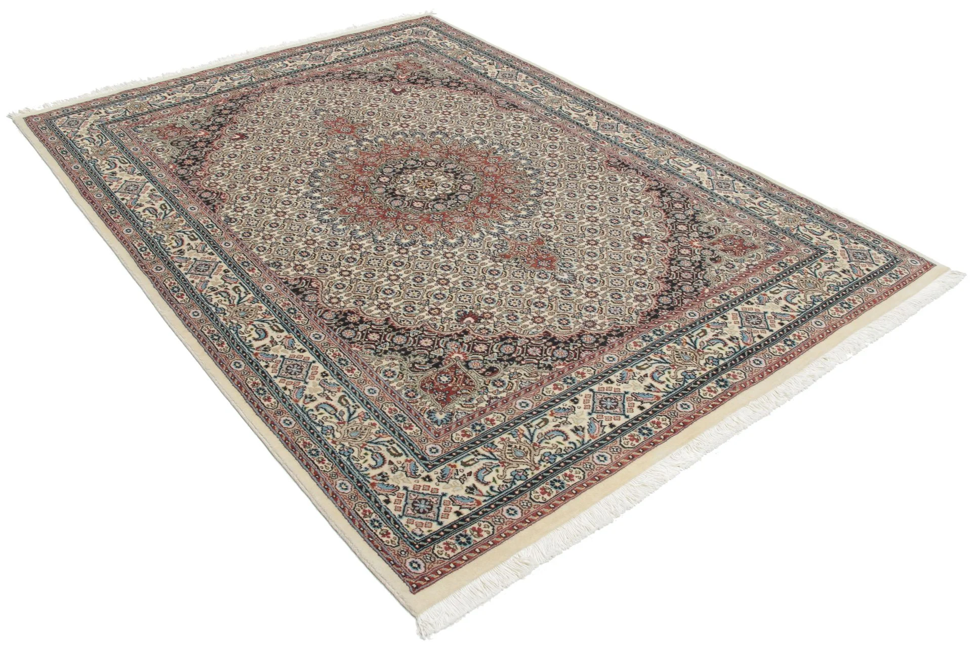 Alternative view of Wool Moud Persian Rug 150 × 205 cm, hand-knotted