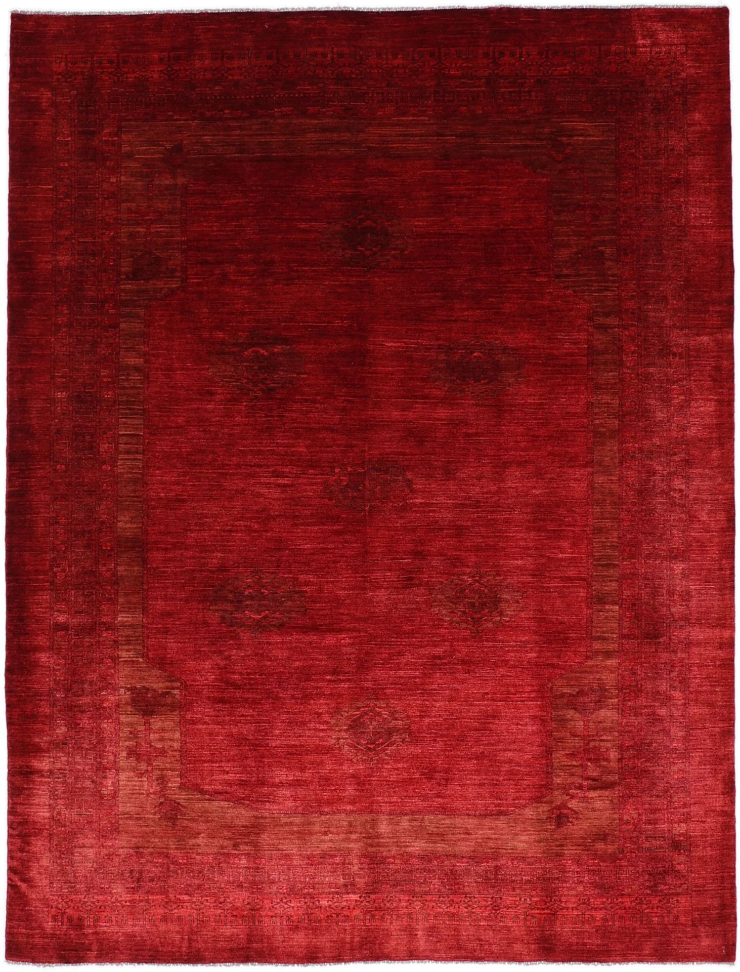 Hand-Knotted Qashqai Persian Rug, 258 × 340 cm, Wool