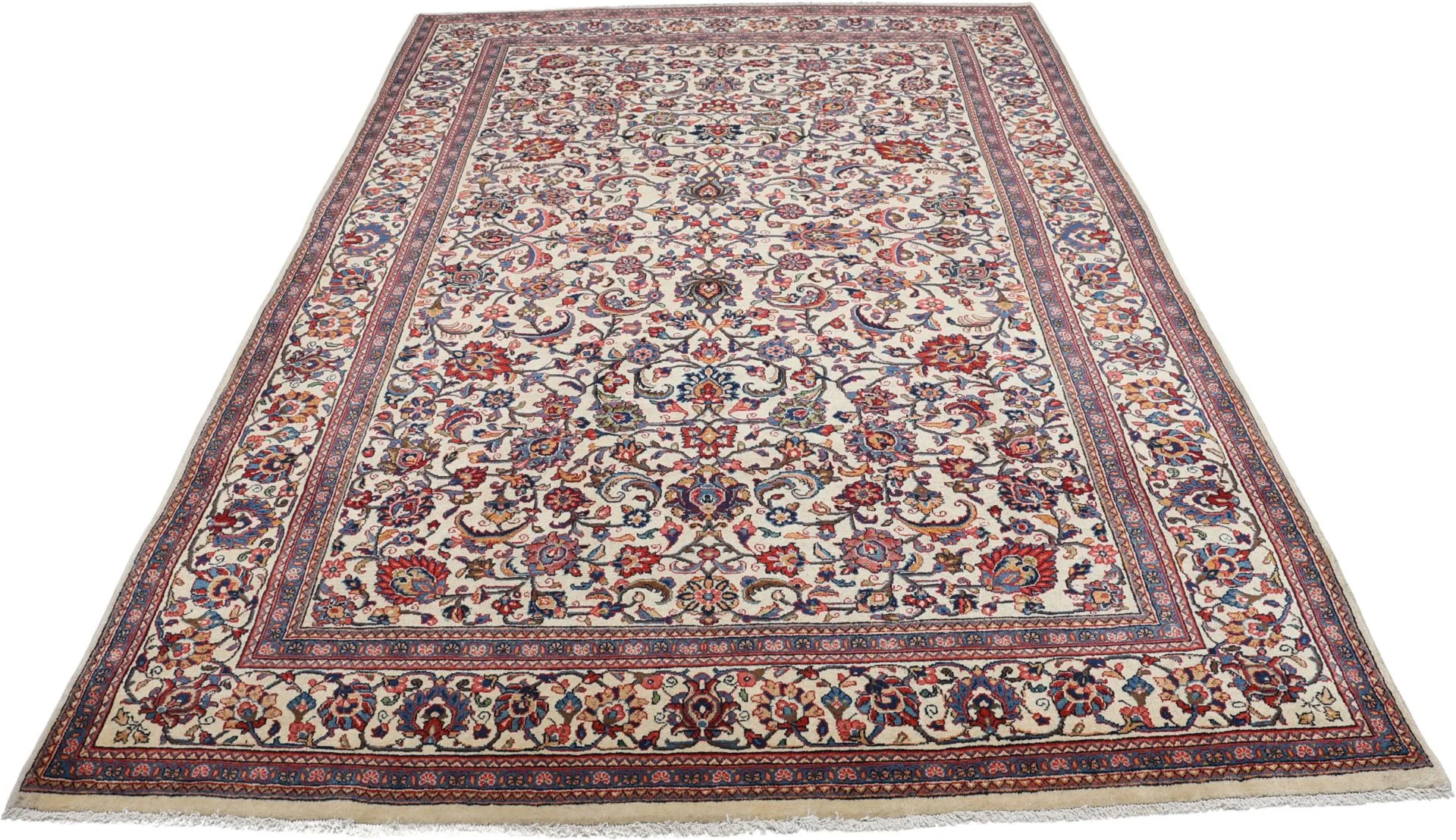 Alternative view of Wool Sarouk Persian Rug 206 × 312 cm, hand-knotted