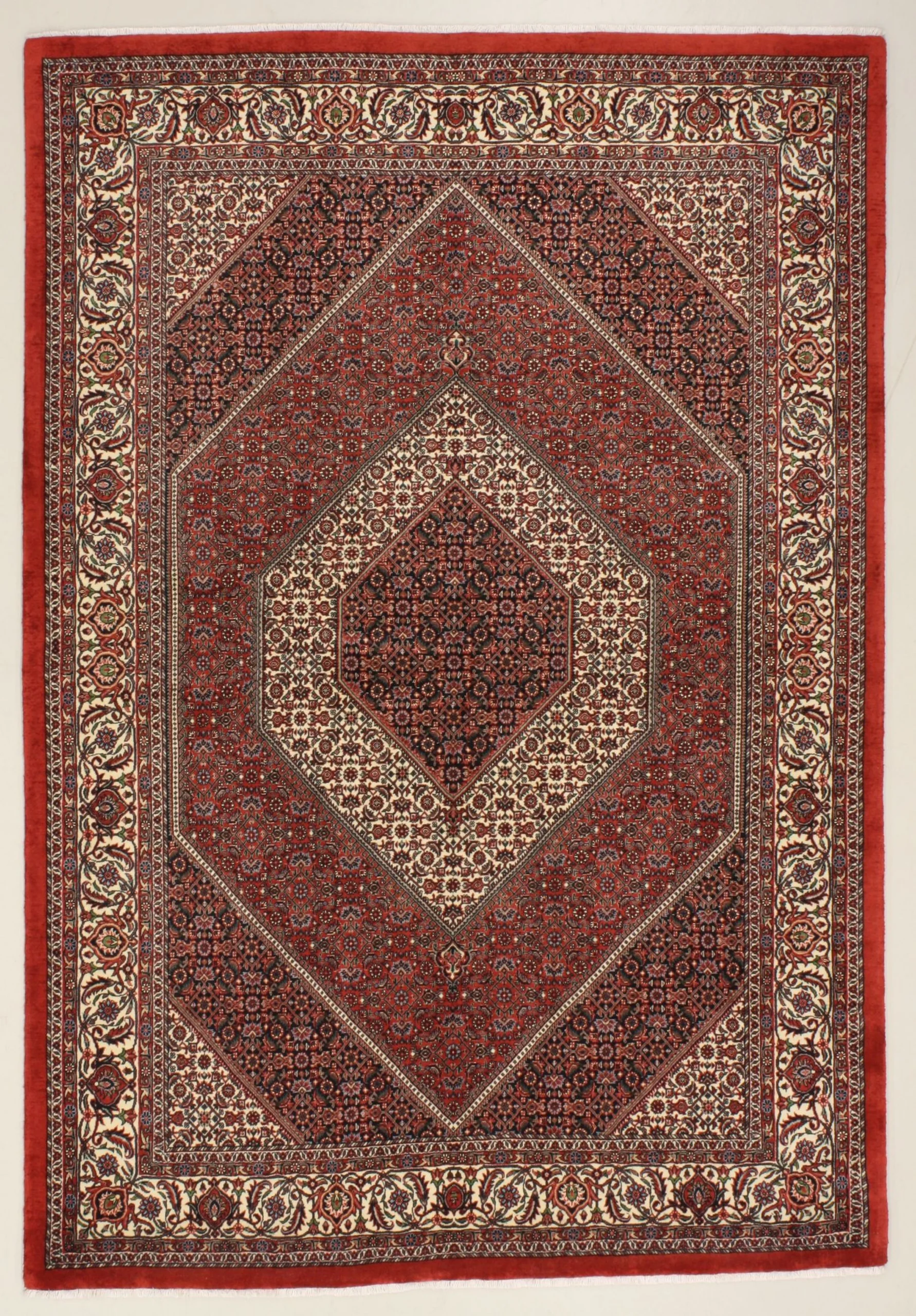 Hand-Knotted Bijar Persian Rug, 170 × 250 cm, Wool & Silk