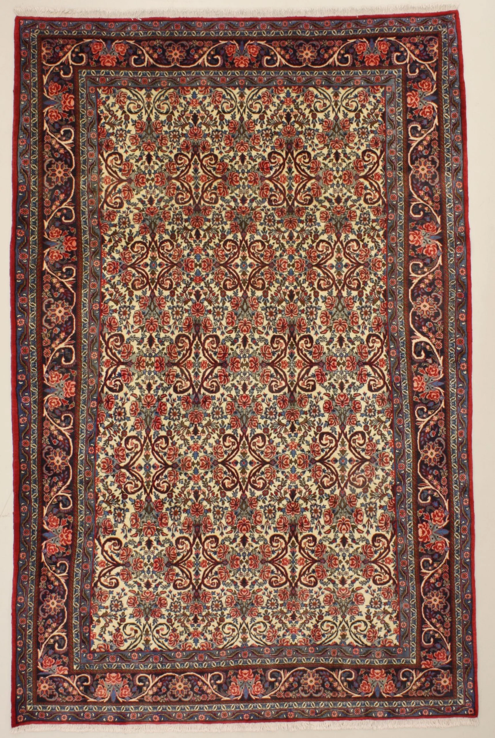 Hand-Knotted Bijar Persian Rug, 215 × 332 cm, Wool