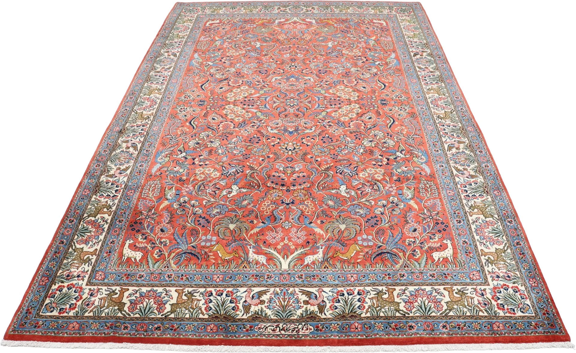 Alternative view of Wool Sarouk Persian Rug 202 × 307 cm, hand-knotted