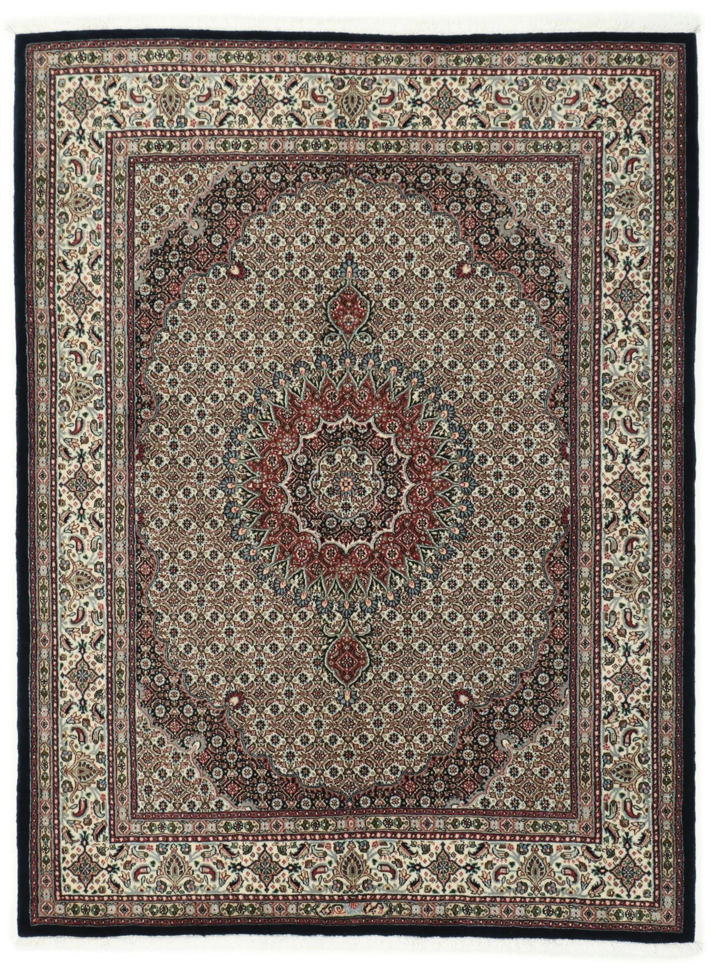 Wool Moud Persian Rug 150 × 196 cm, hand-knotted