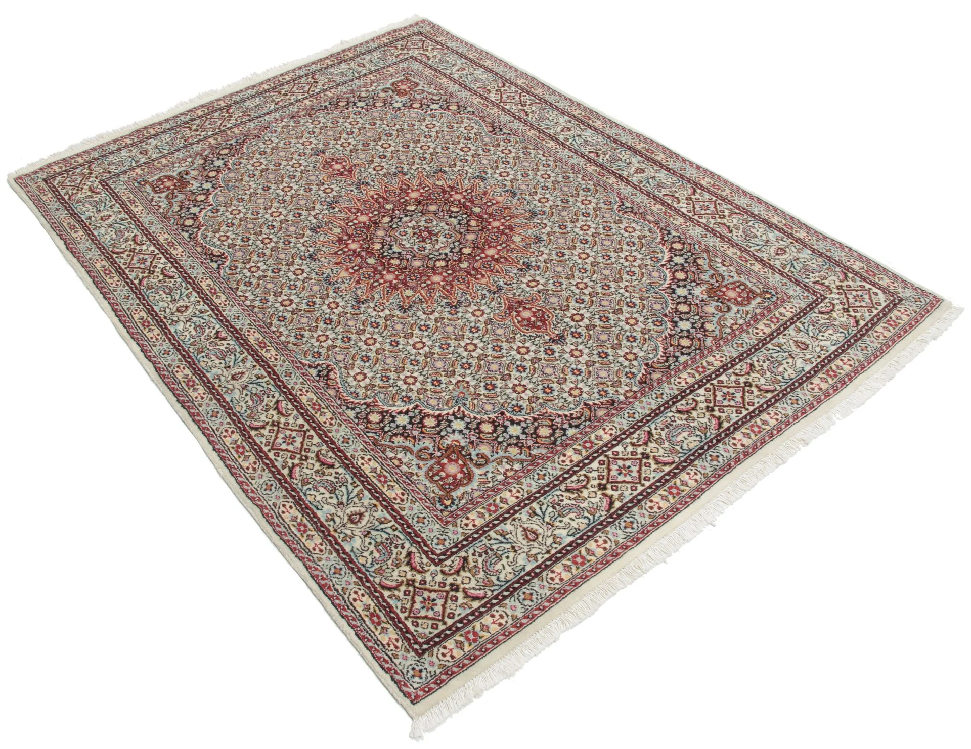 Alternative view of Moud Persian Rug 147 × 200 cm in Wool, hand-knotted