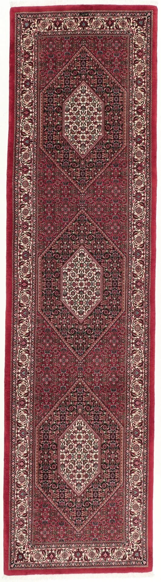 Wool & Silk Bijar Persian Rug 85 × 330 cm, hand-knotted