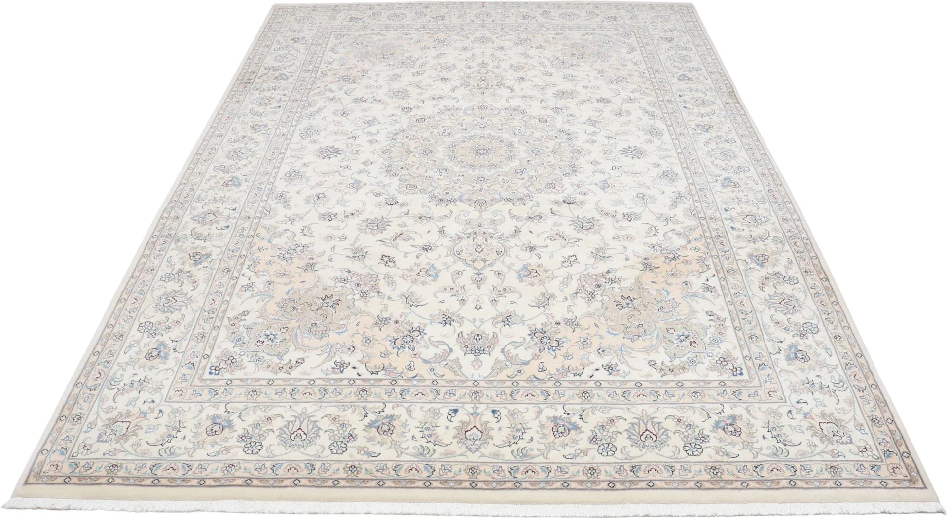 Alternative view of Nain Persian Rug 252 × 352 cm in Wool, hand-knotted