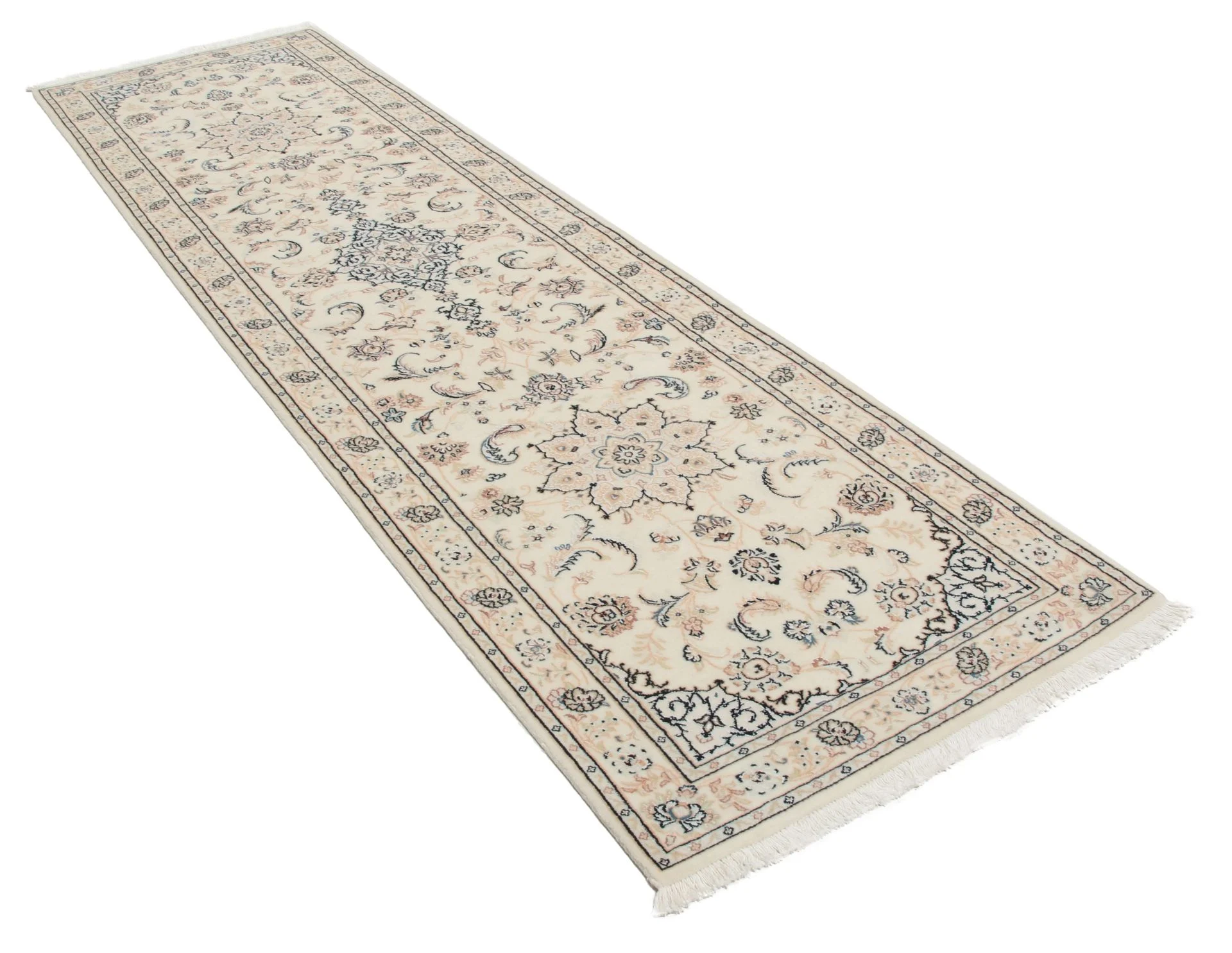 Alternative view of Persian Rug 80 × 300 cm in Wool & Silk, hand-knotted