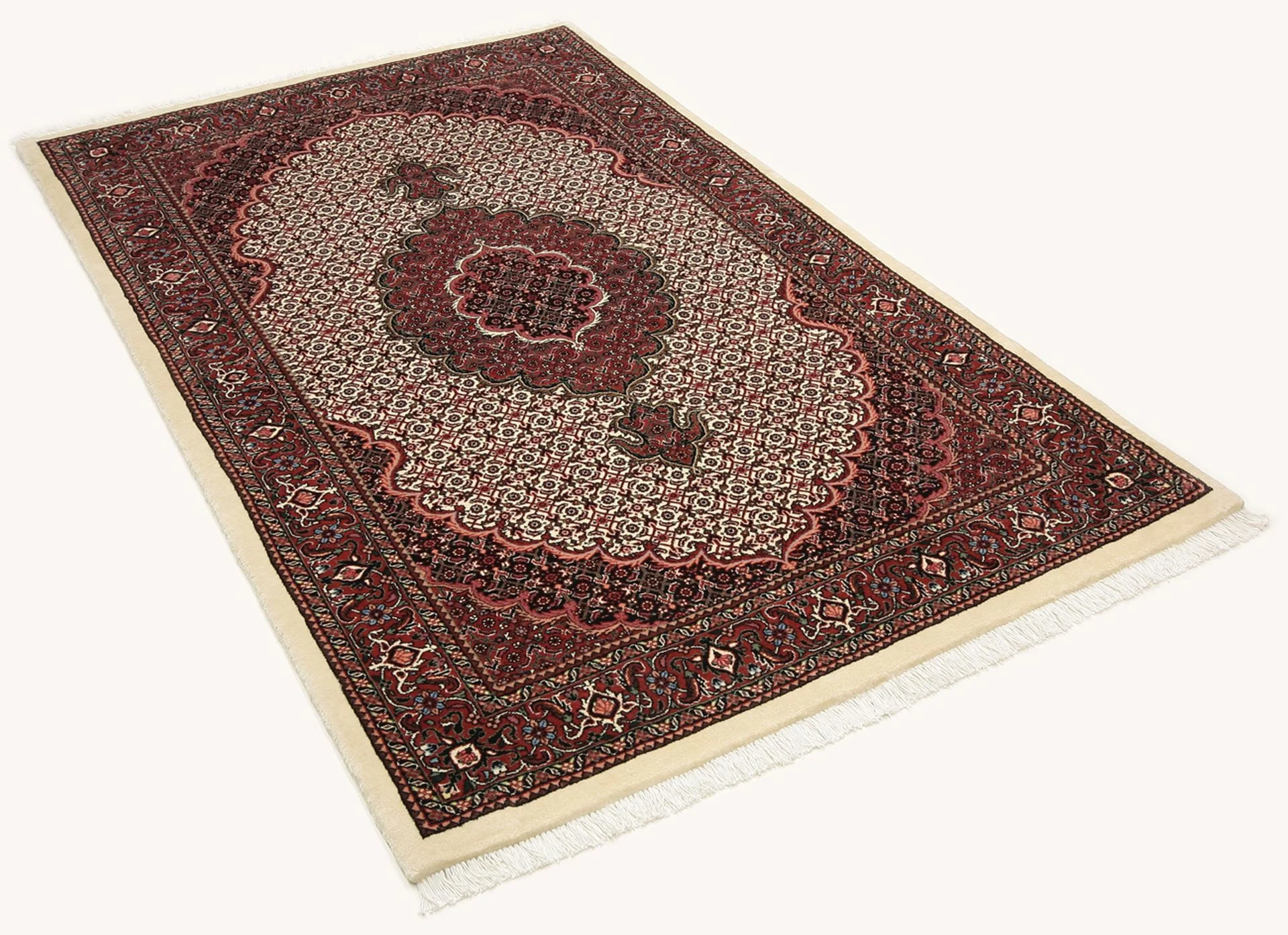 Alternative view of Wool & Silk Bijar Persian Rug 110 × 183 cm, hand-knotted