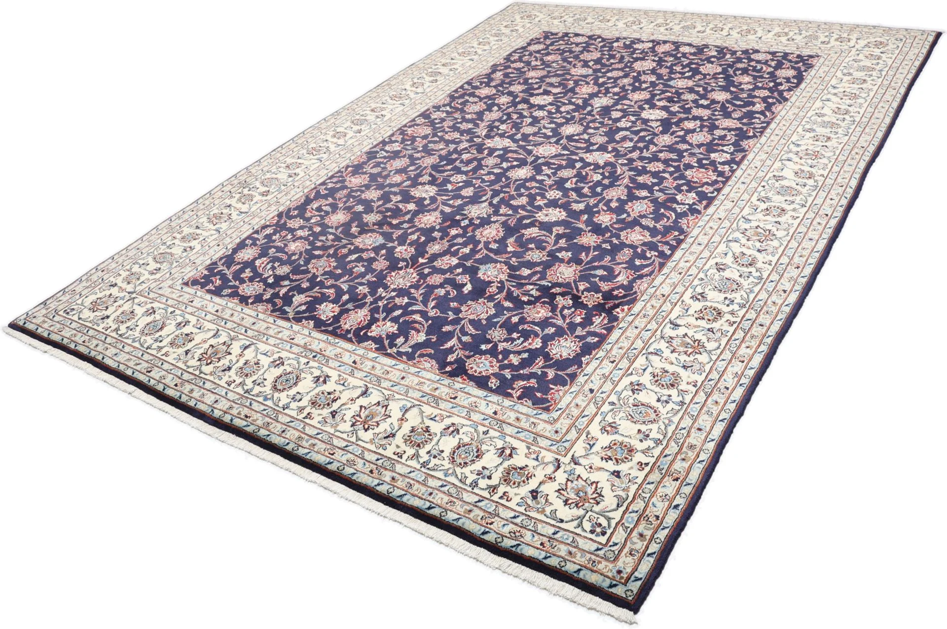 Hand-Knotted Kashan Persian Rug, 245 × 348 cm, Wool - Image 3
