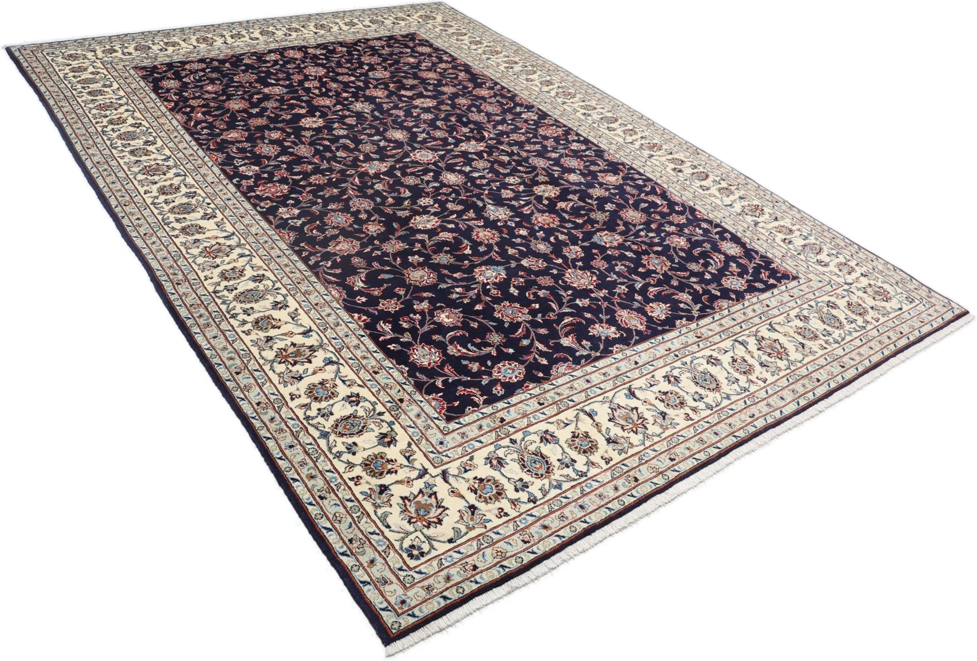 Hand-Knotted Kashan Persian Rug, 245 × 348 cm, Wool - Image 4