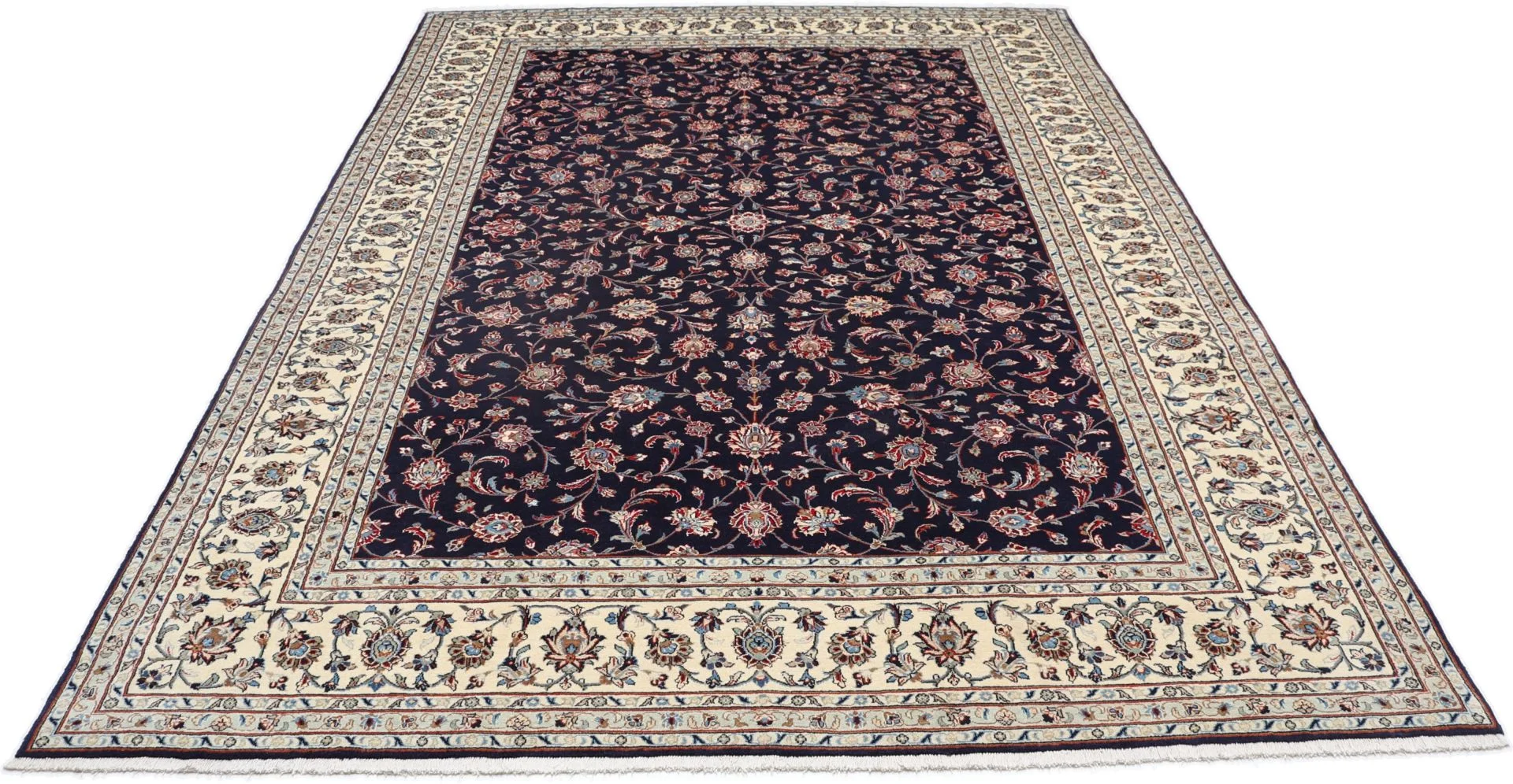 Hand-Knotted Kashan Persian Rug, 245 × 348 cm, Wool - Image 5