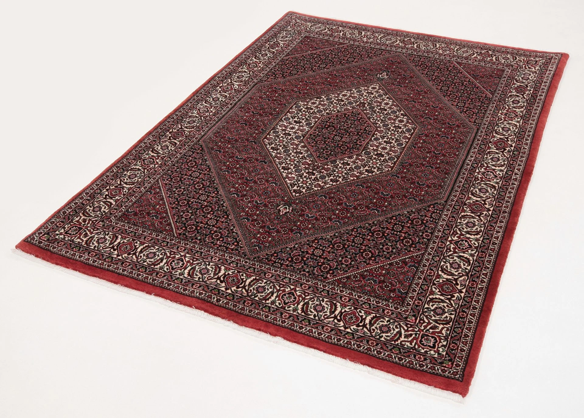 Alternative view of Wool & Silk Bijar Persian Rug 157 × 215 cm, hand-knotted