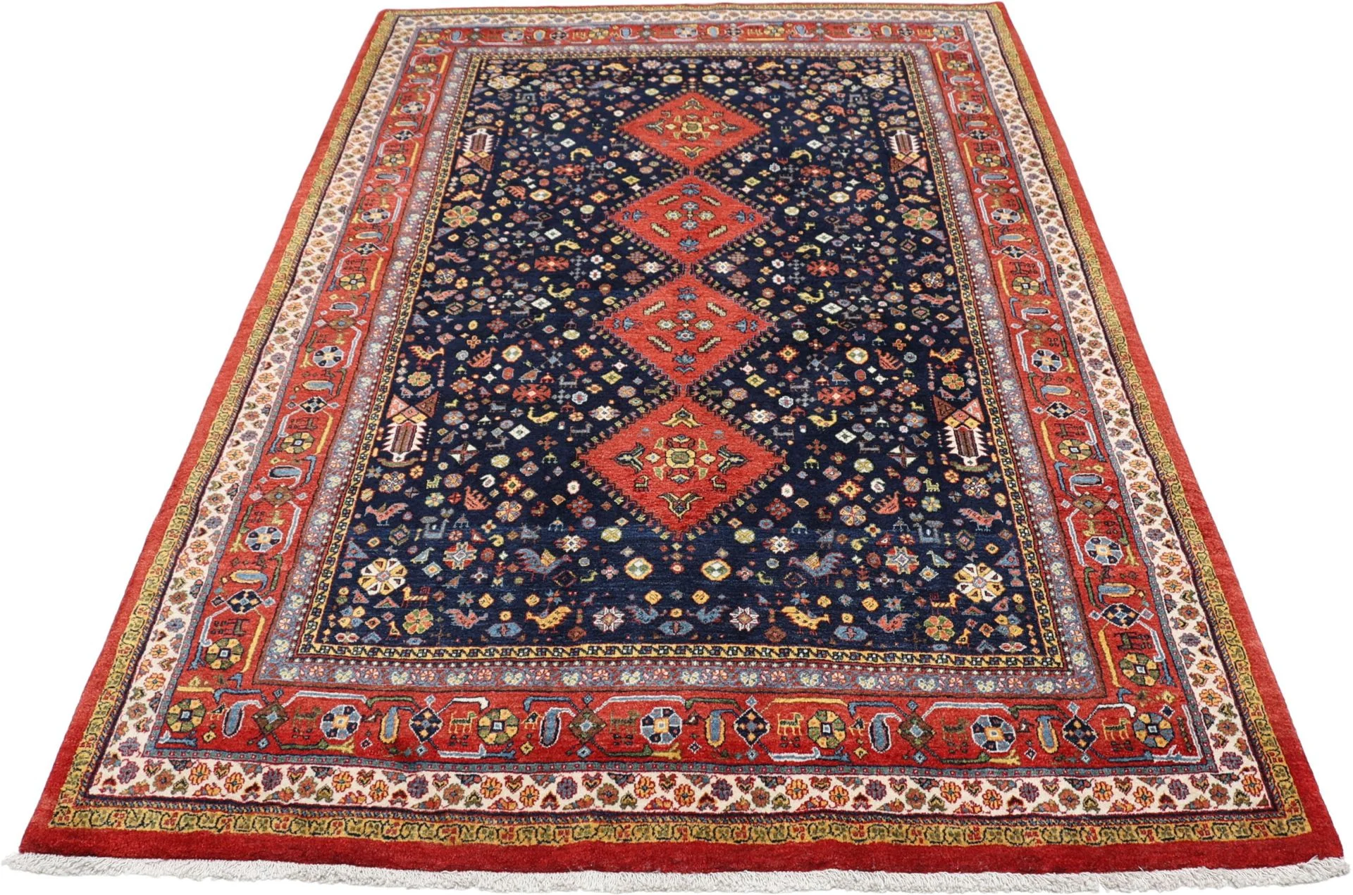 Alternative view of Wool Qashqai Persian Rug 173 × 259 cm, hand-knotted