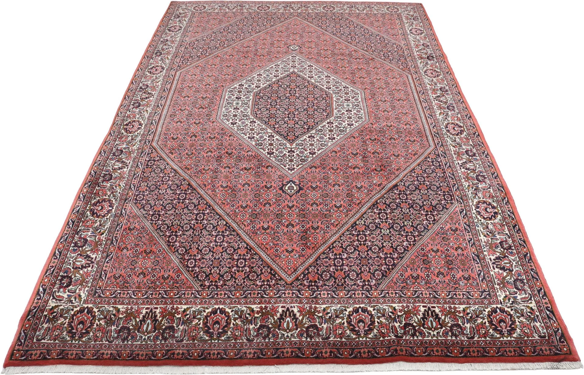 Alternative view of Hand-Knotted Bijar Persian Rug, 202 × 315 cm, Wool