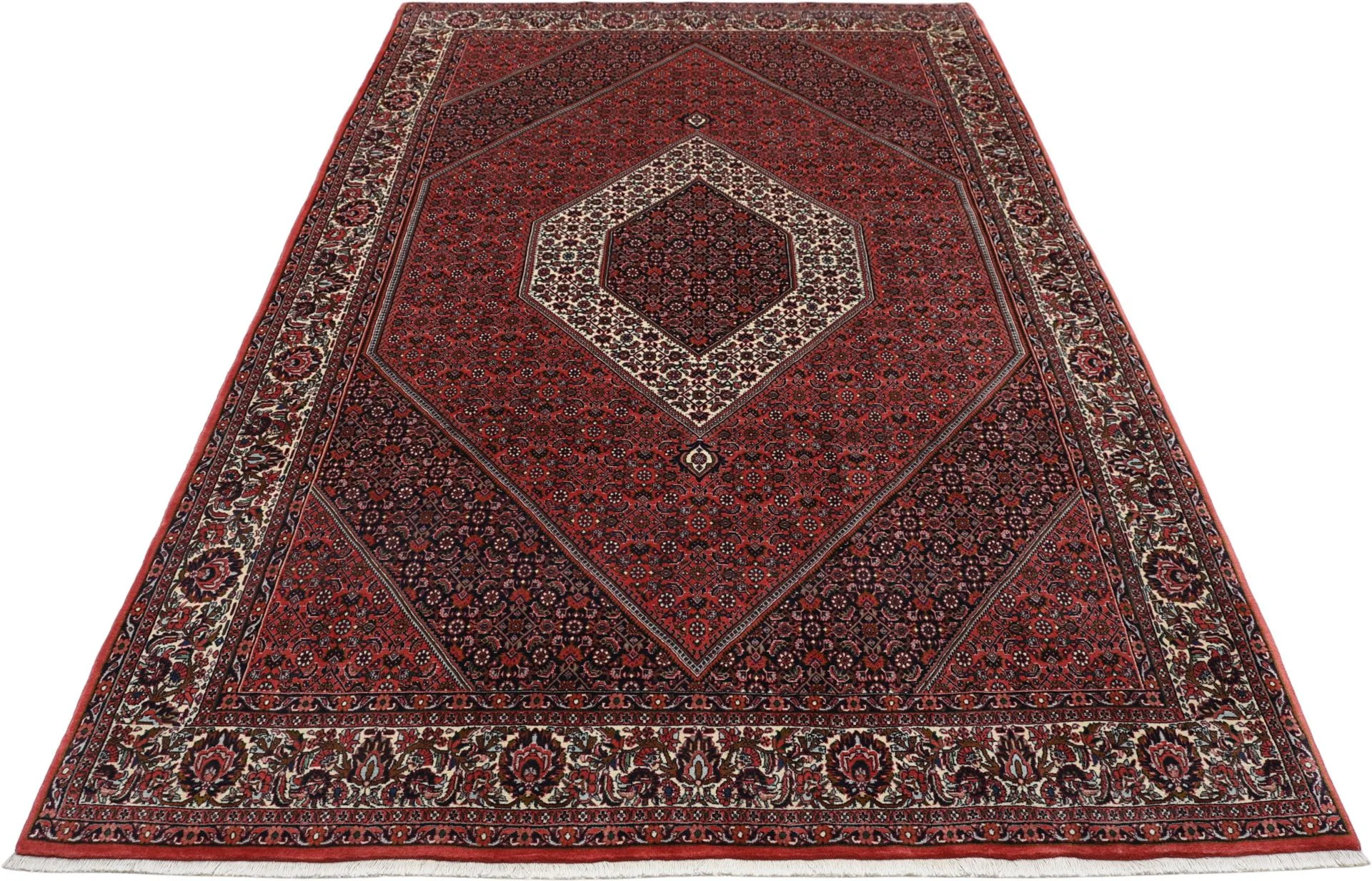 Hand-Knotted Bijar Persian Rug, 202 × 315 cm, Wool - Image 7