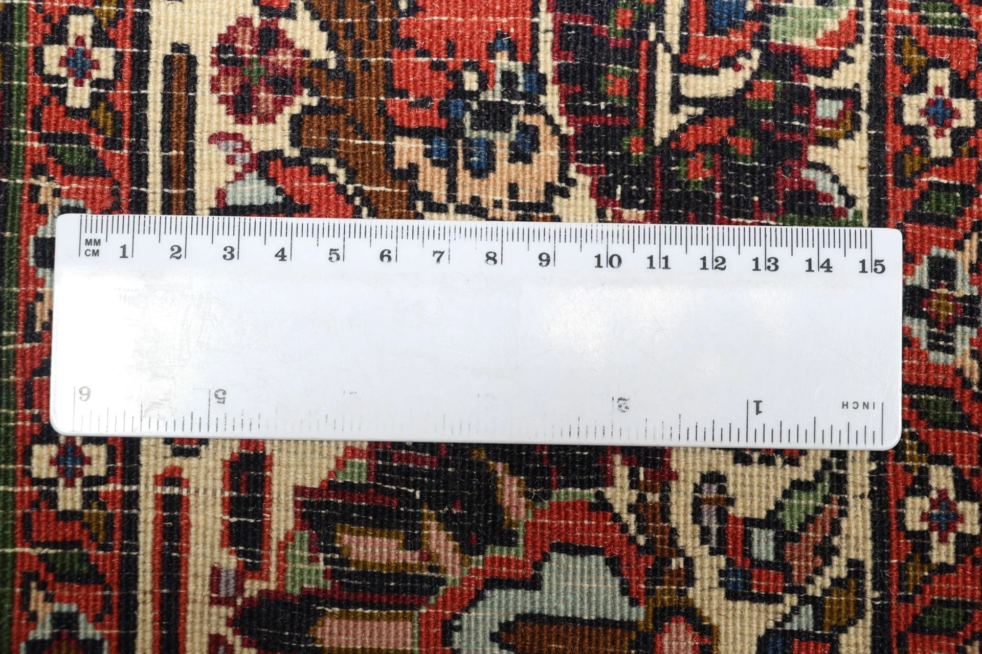 Hand-Knotted Bijar Persian Rug, 202 × 315 cm, Wool - Image 11