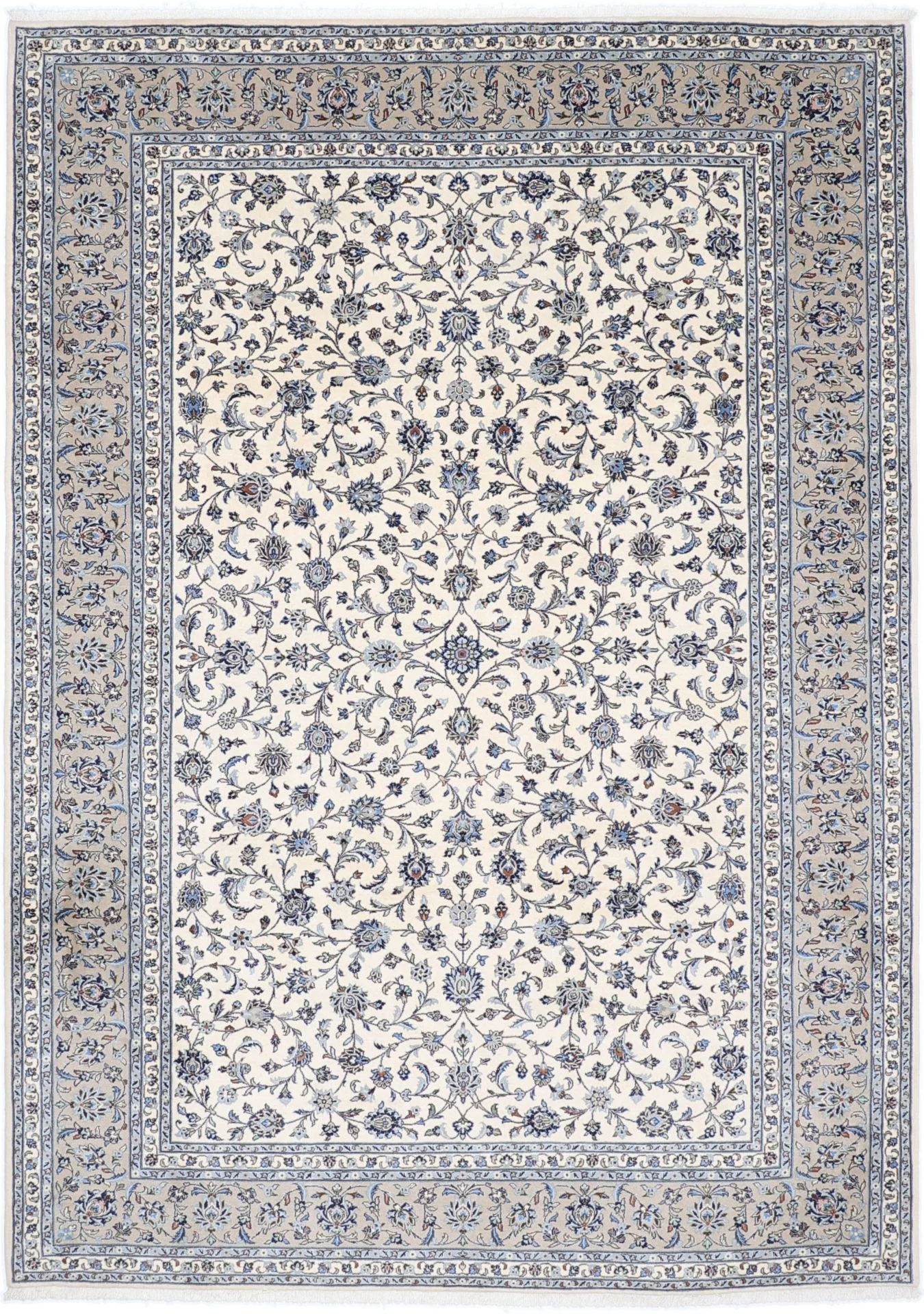 Wool Kashan Persian Rug 251 × 350 cm, hand-knotted