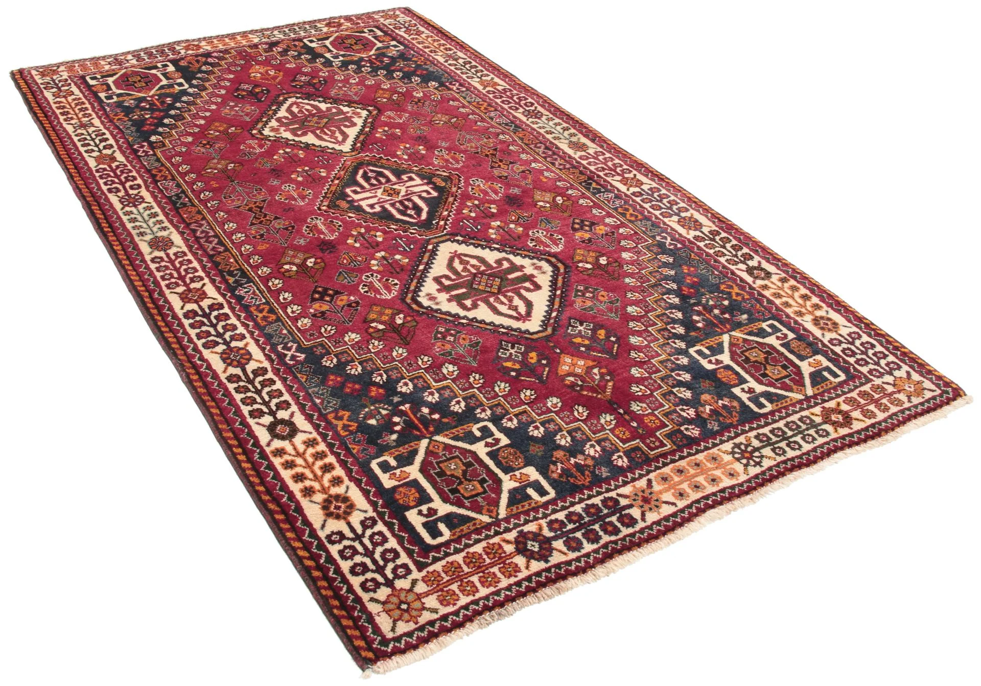 Alternative view of Bijar Persian Rug 142 × 208 cm in Wool & Silk, hand-knotted