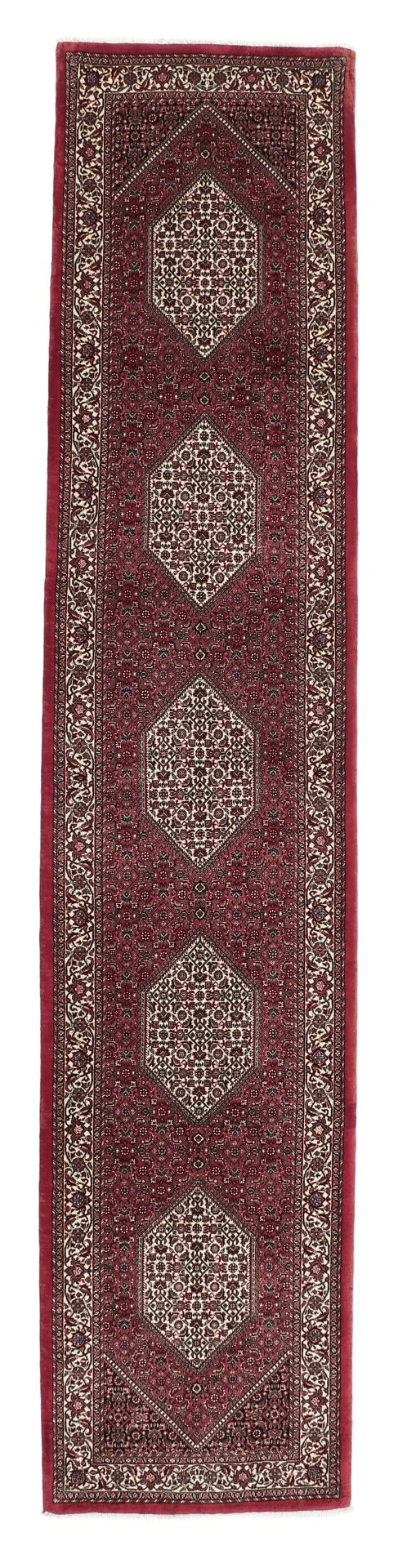 Bijar Persian Rug 83 × 405 cm in Wool & Silk, hand-knotted