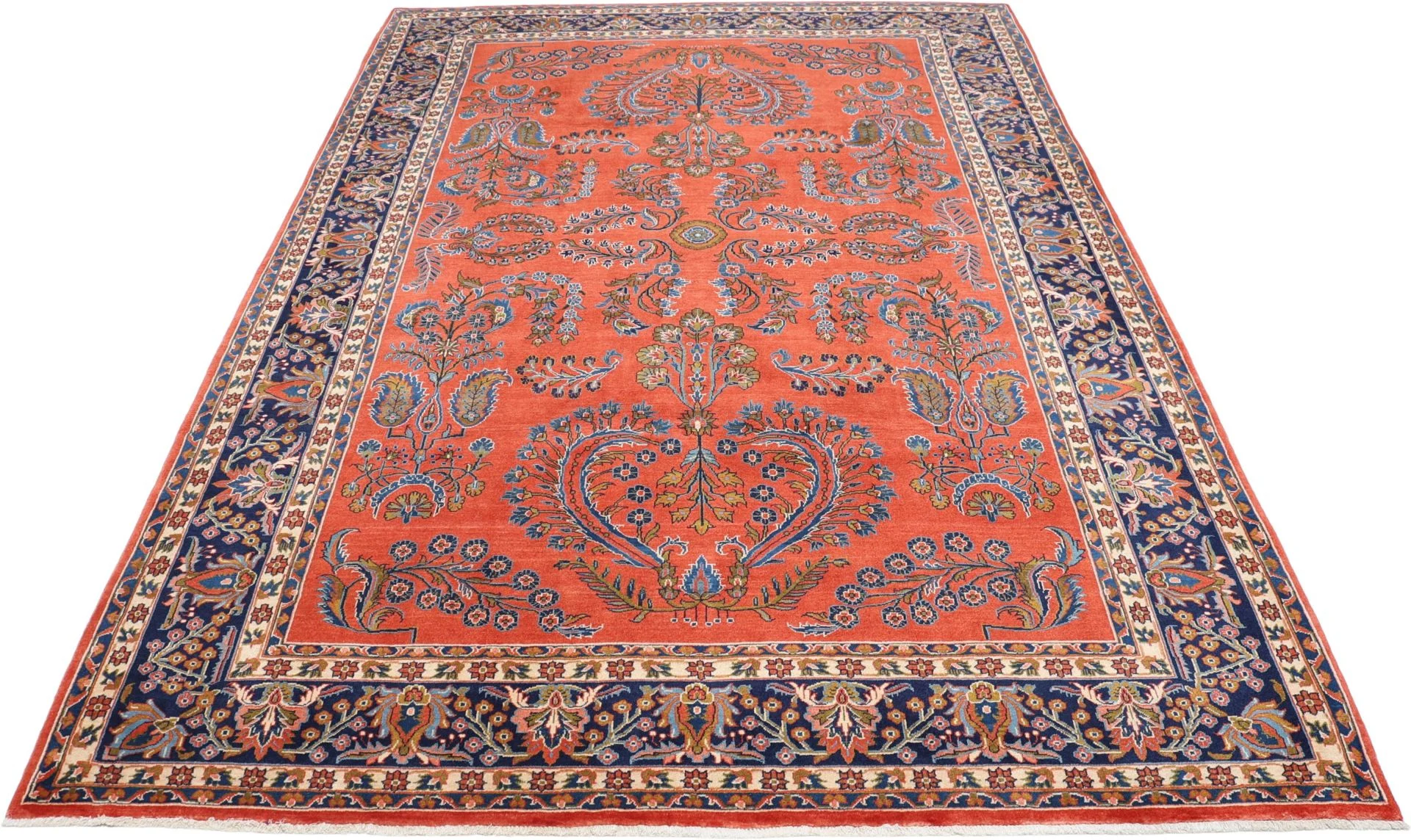 Alternative view of Hand-Knotted Sarouk Persian Rug, 212 × 303 cm, Wool