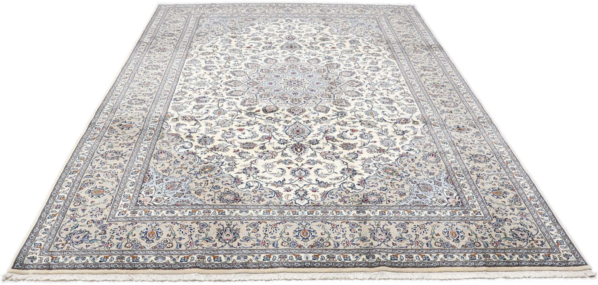 Alternative view of Kashan Persian Rug 250 × 340 cm in Wool, hand-knotted
