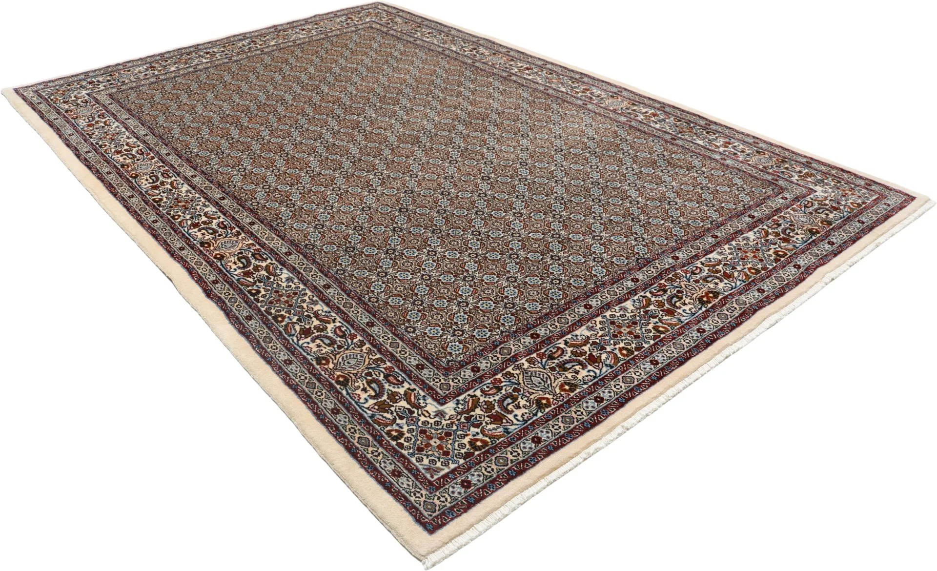 Moud Persian Rug 198 × 298 cm in Wool, hand-knotted - Image 4