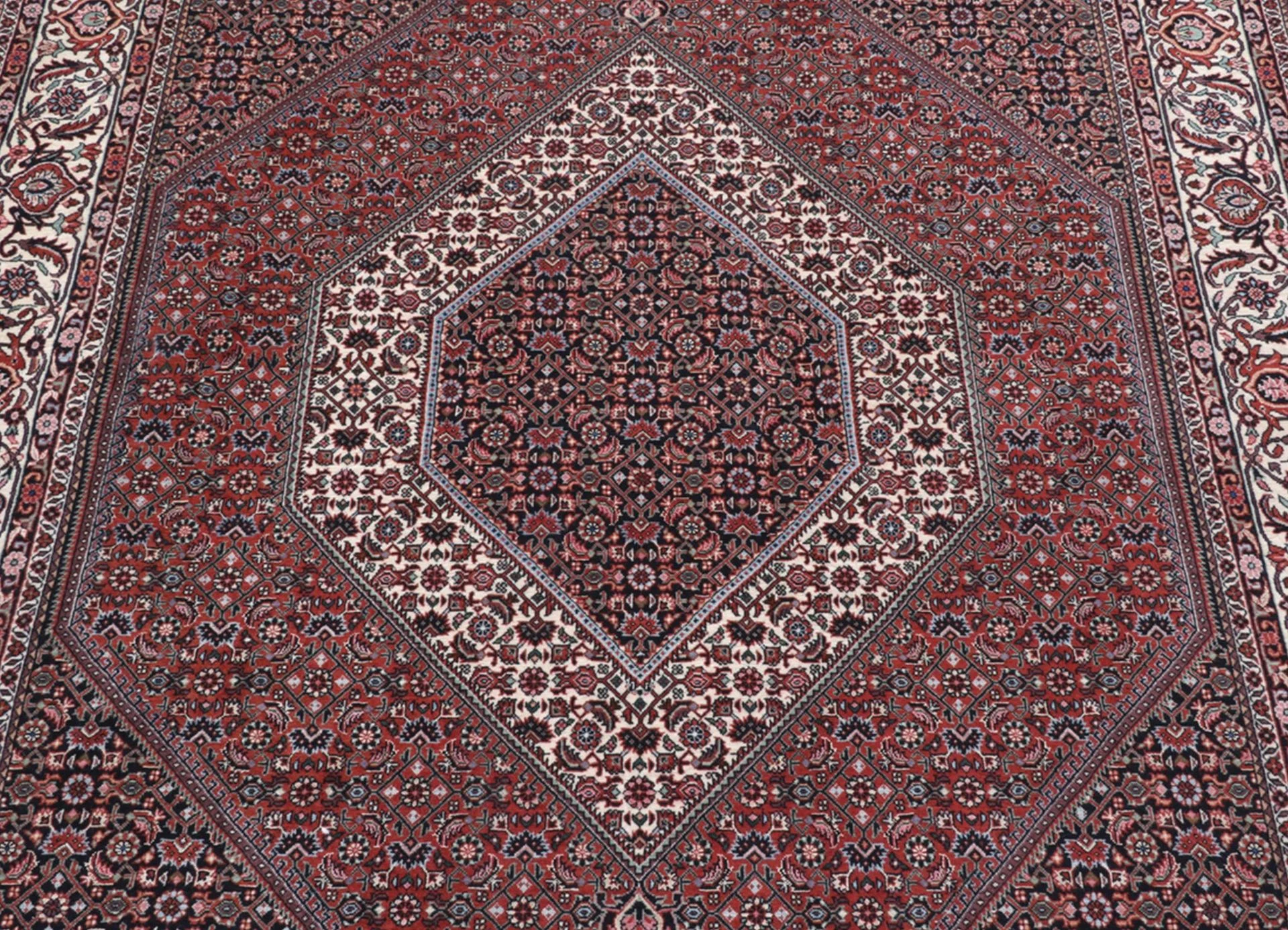 Alternative view of Hand-Knotted Bijar Persian Rug, 175 × 237 cm, Wool & Silk