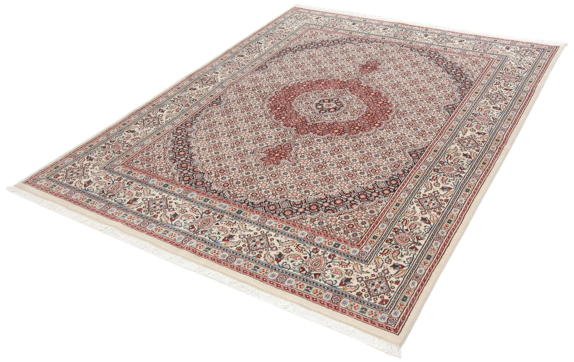 Alternative view of Hand-Knotted Moud Persian Rug, 172 × 235 cm, Wool