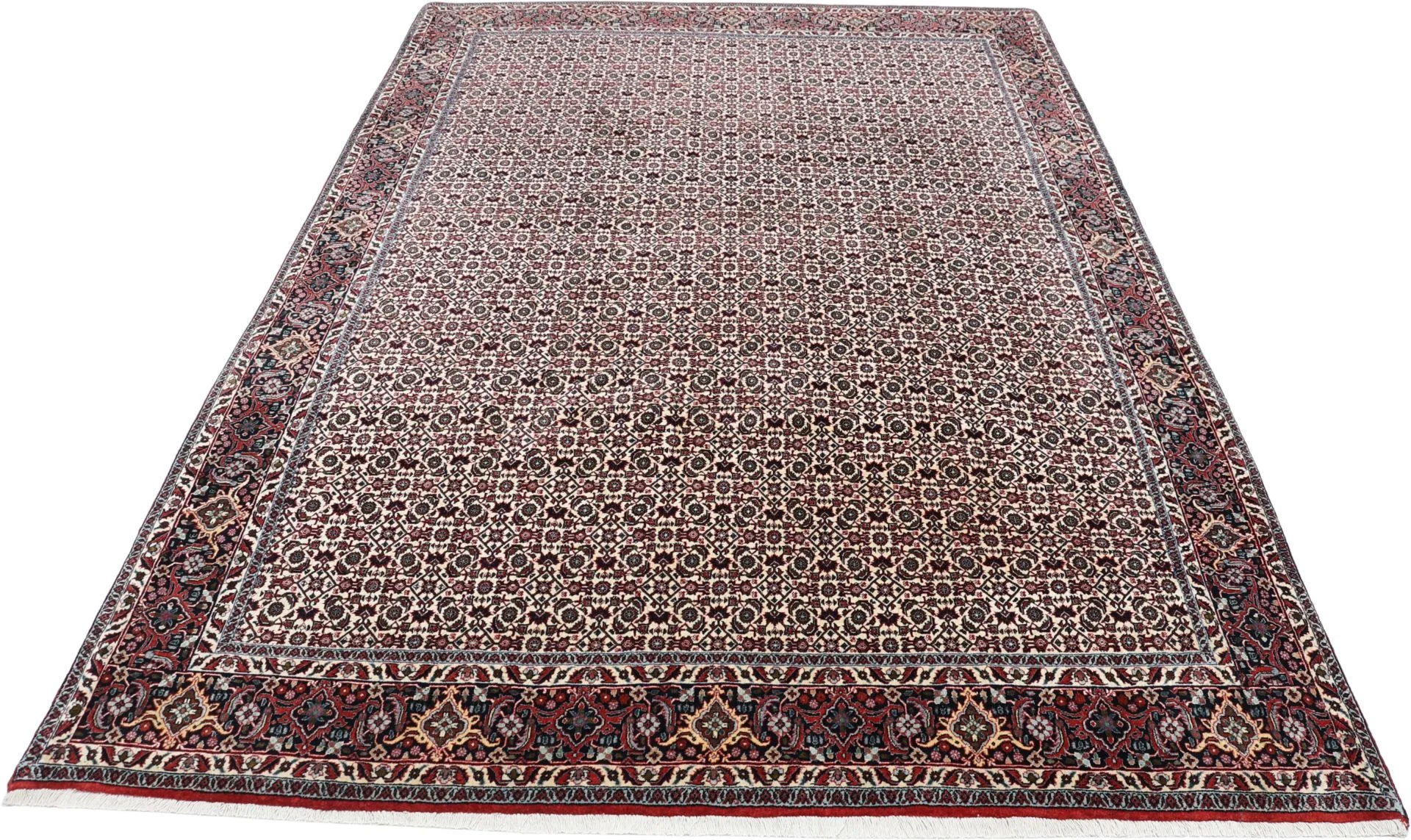 Alternative view of Hand-Knotted Bijar Persian Rug, 206 × 300 cm, Wool