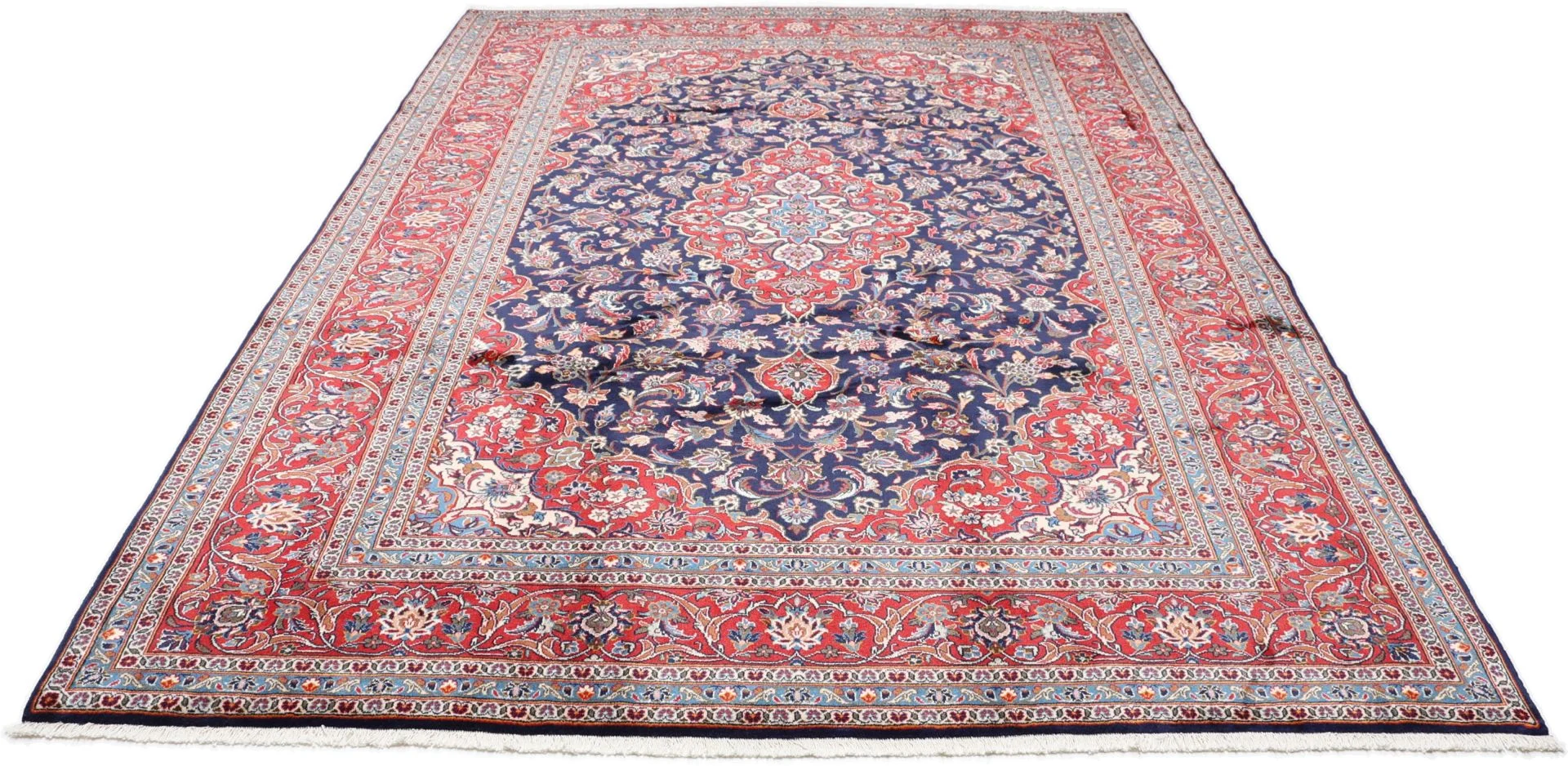 Alternative view of Wool Kashan Persian Rug 243 × 345 cm, hand-knotted