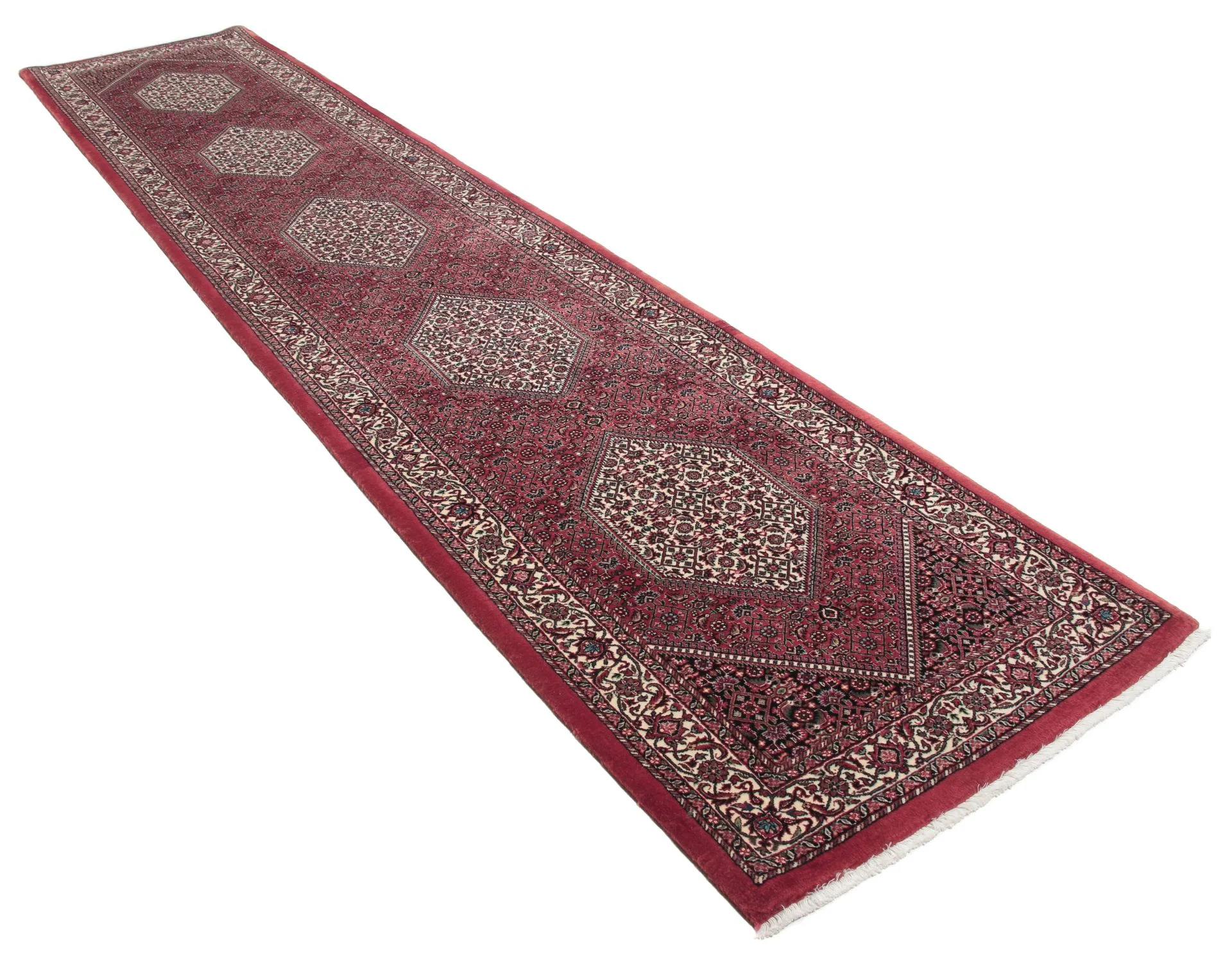 Alternative view of Bijar Persian Rug 83 × 405 cm in Wool & Silk, hand-knotted