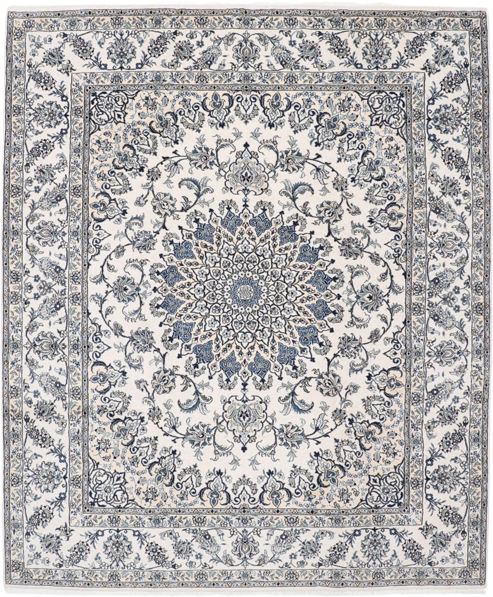 Wool Nain Persian Rug 246 × 296 cm, hand-knotted