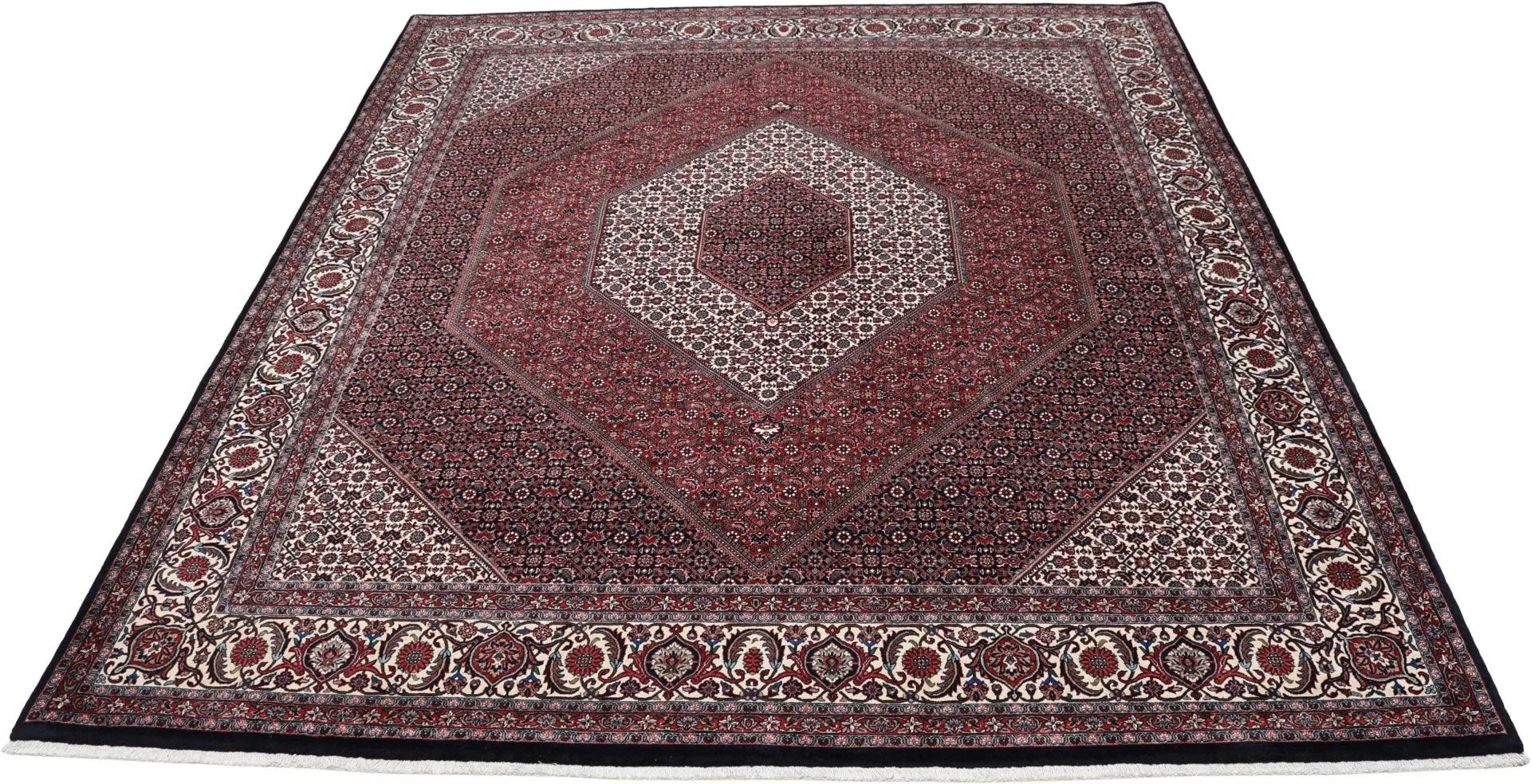 Alternative view of Hand-Knotted Bijar Persian Rug, 250 × 297 cm, Wool