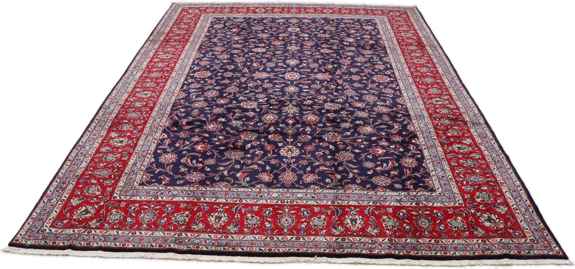 Alternative view of Hand-Knotted Kashan Persian Rug, 246 × 342 cm, Wool