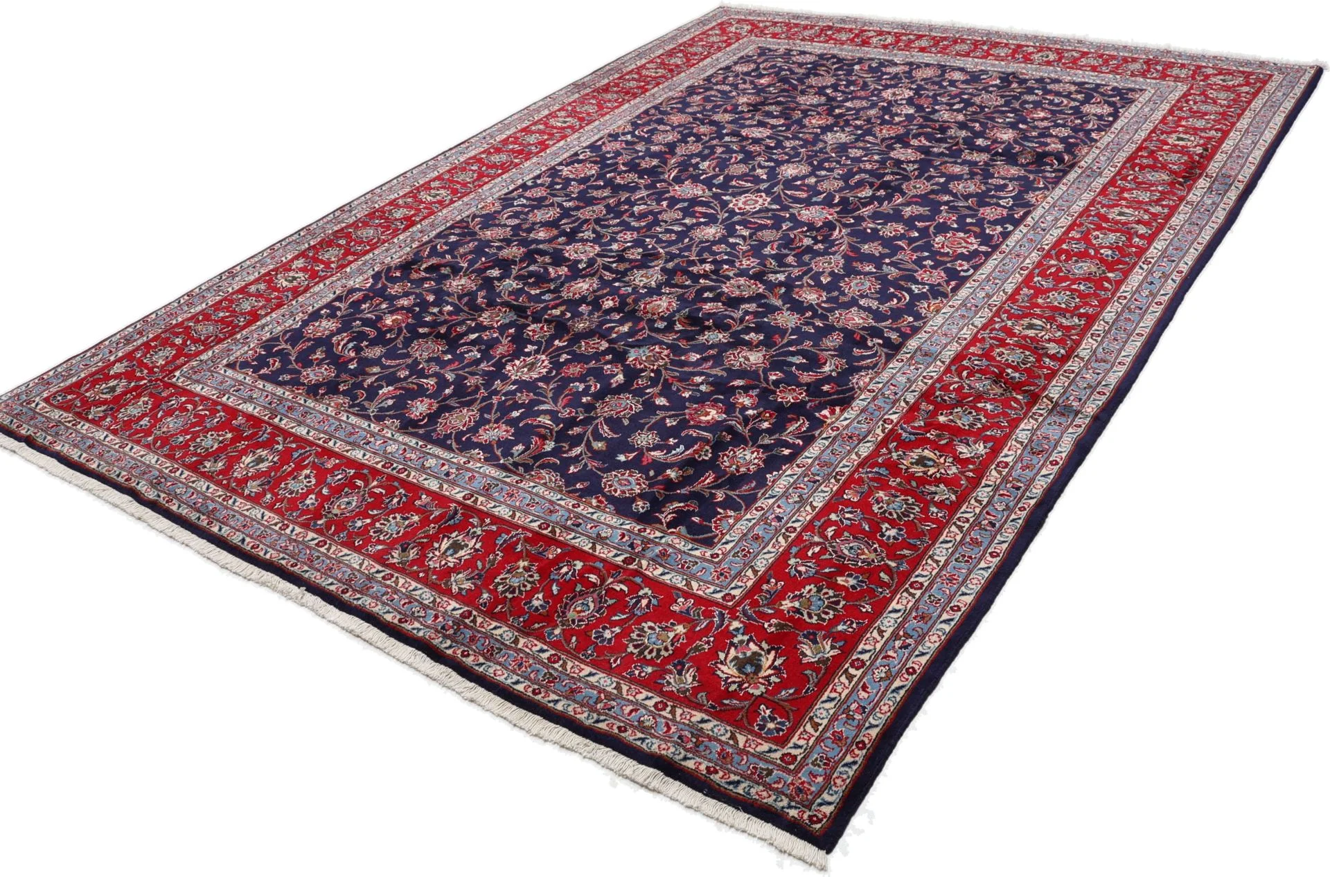 Hand-Knotted Kashan Persian Rug, 246 × 342 cm, Wool - Image 3