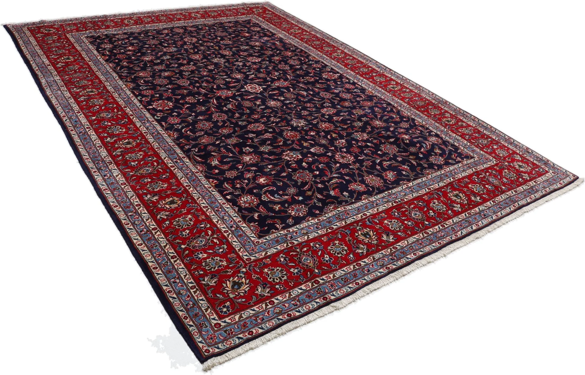 Hand-Knotted Kashan Persian Rug, 246 × 342 cm, Wool - Image 4