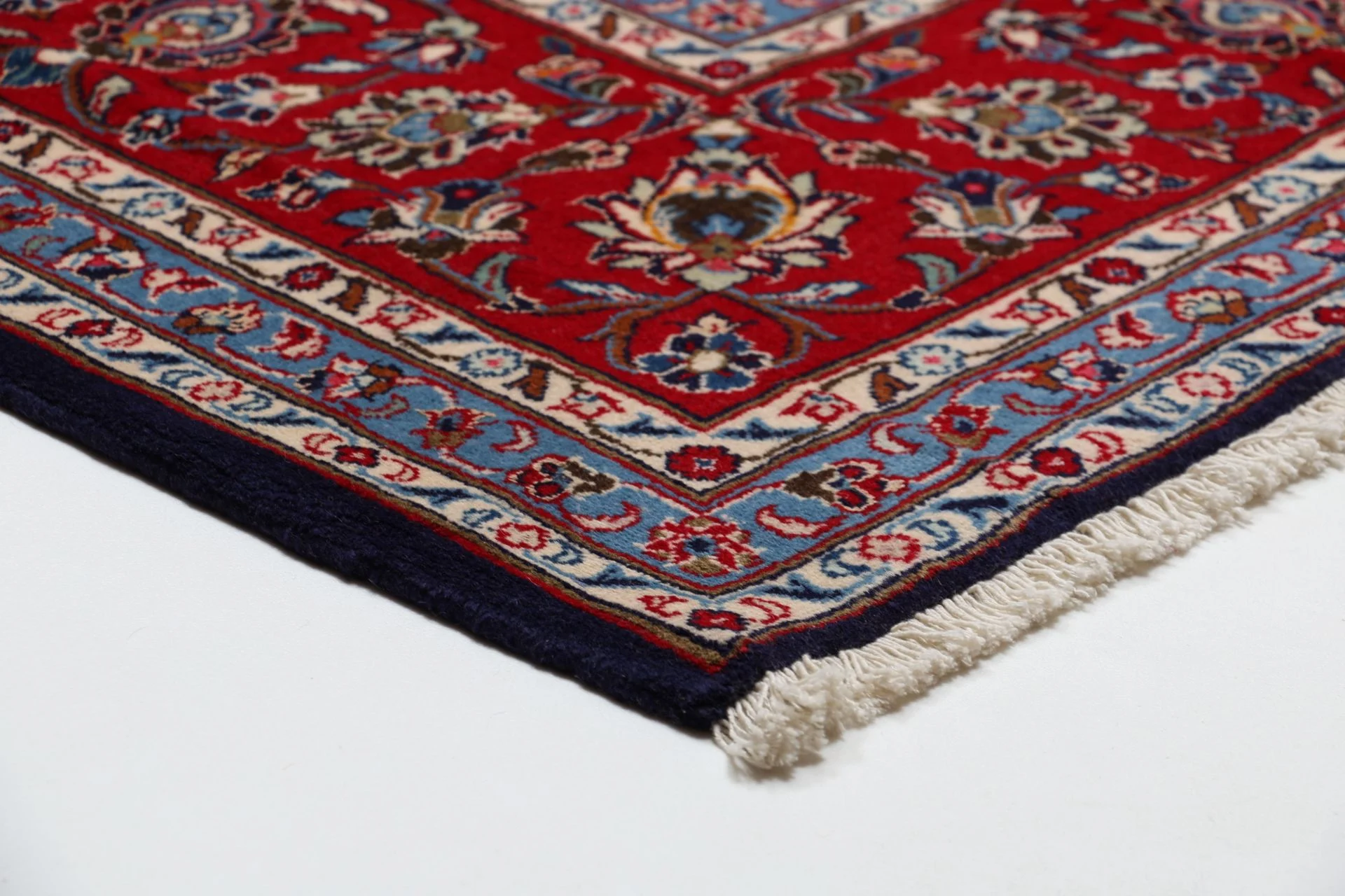 Hand-Knotted Kashan Persian Rug, 246 × 342 cm, Wool - Image 6