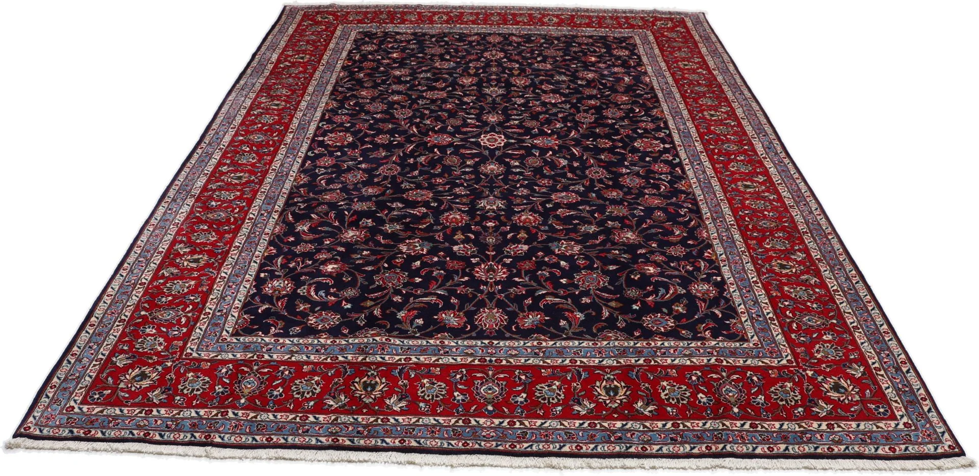 Hand-Knotted Kashan Persian Rug, 246 × 342 cm, Wool - Image 7