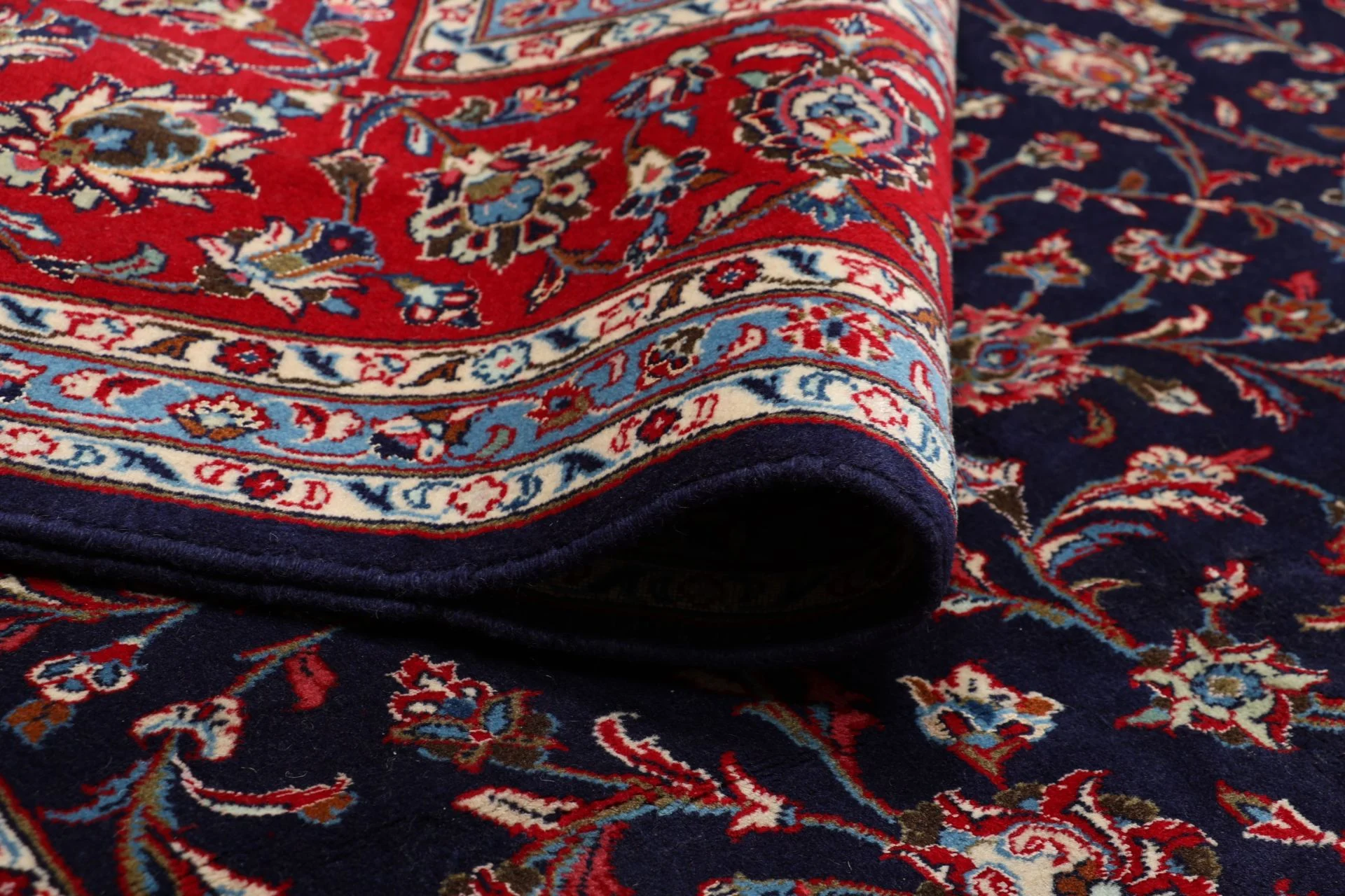 Hand-Knotted Kashan Persian Rug, 246 × 342 cm, Wool - Image 10