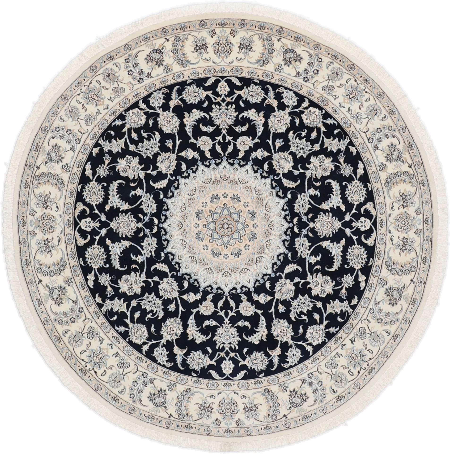 Nain Persian Rug 202 × 202 cm in Wool, hand-knotted