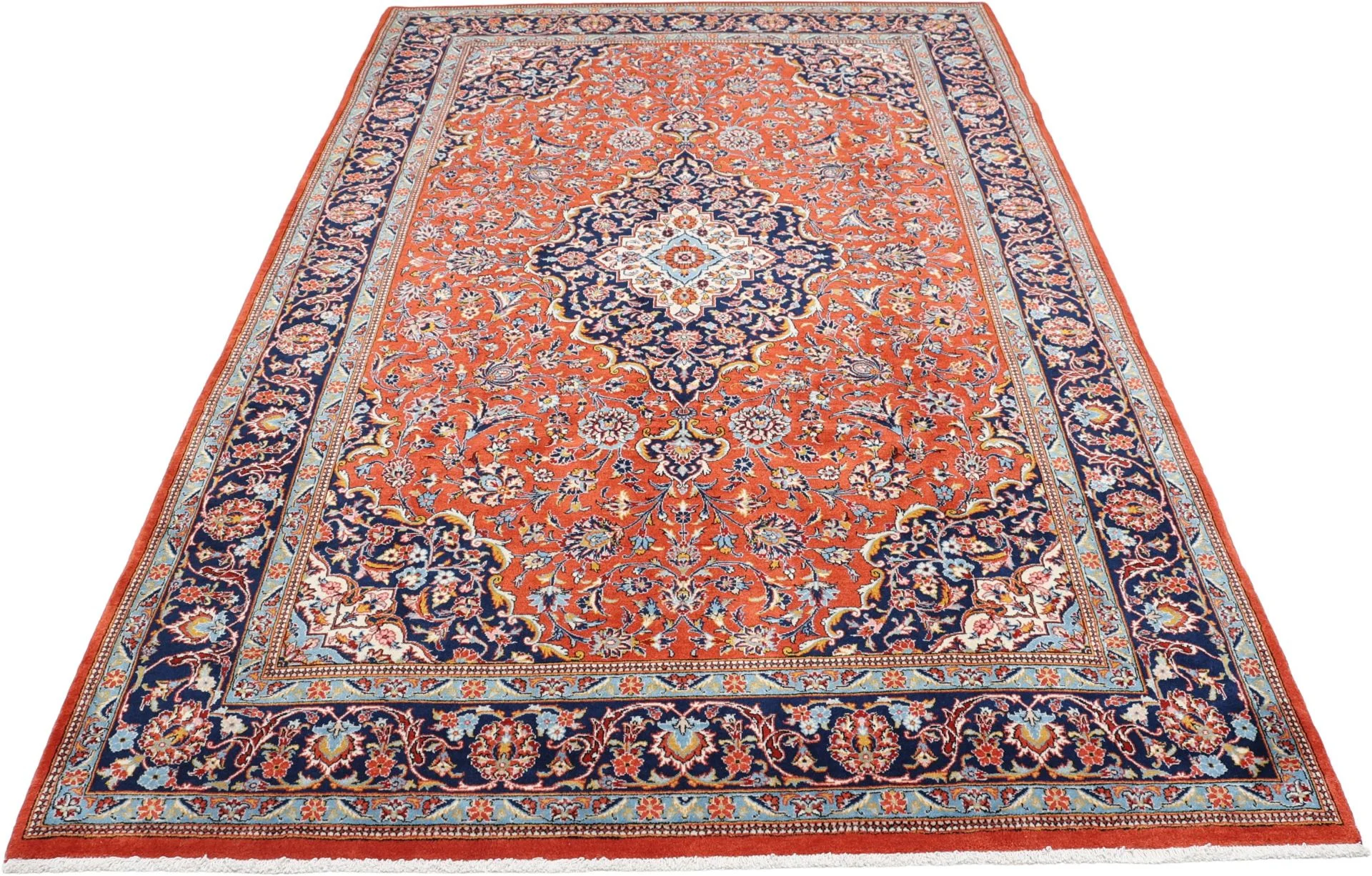 Alternative view of Wool Kashan Persian Rug 200 × 310 cm, hand-knotted
